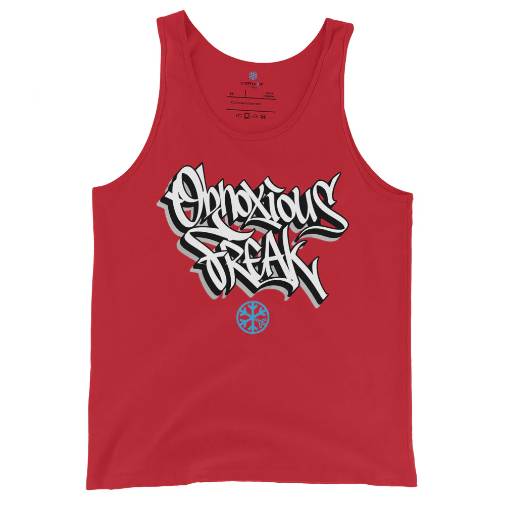 Obnoxious Freak Graffiti Tag Tank Top - Image 5