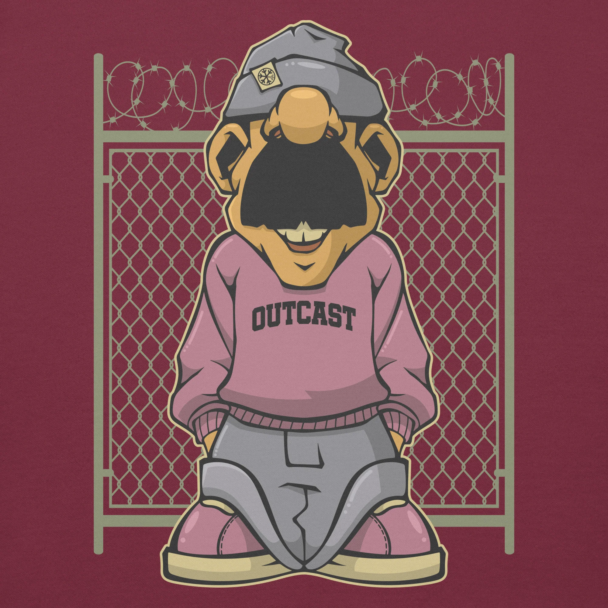 Outcast Graffiti Character Hoodie - Image 2