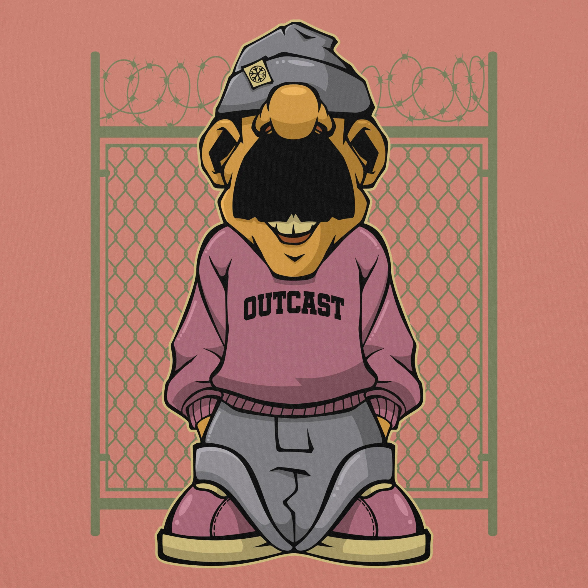 Outcast Graffiti Character Hoodie - Image 37