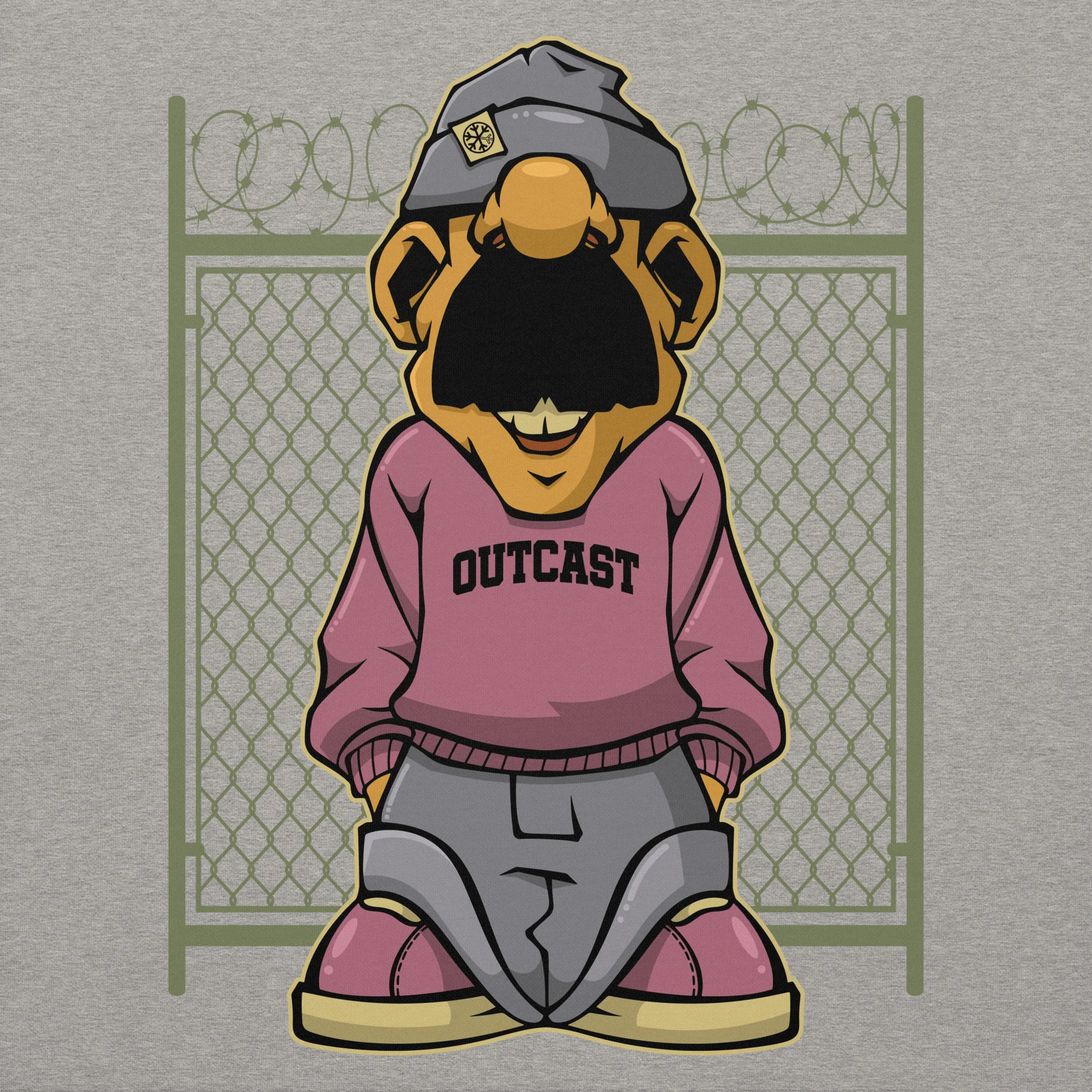 Outcast Graffiti Character Hoodie - Image 44