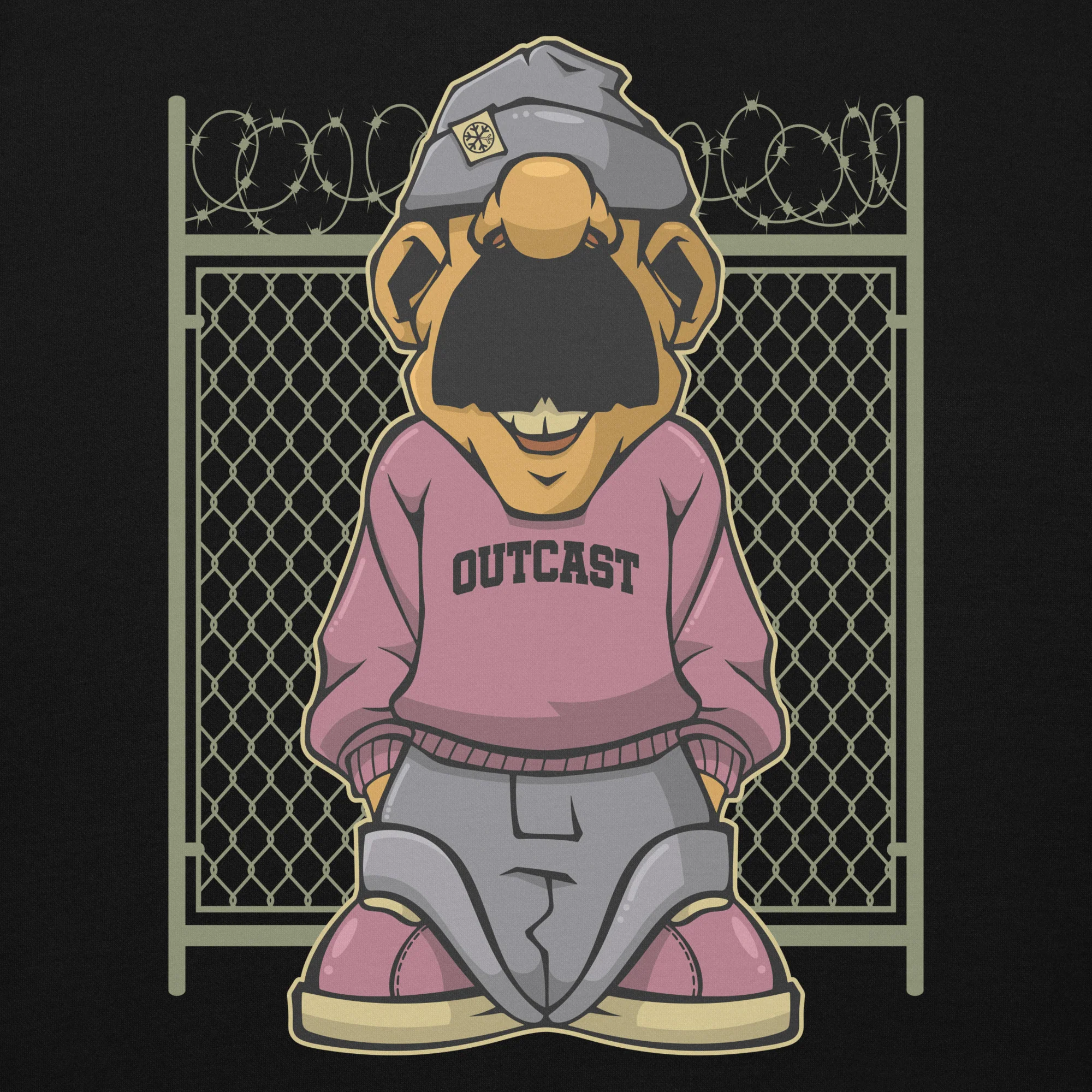 Outcast Graffiti Character Hoodie - Image 9