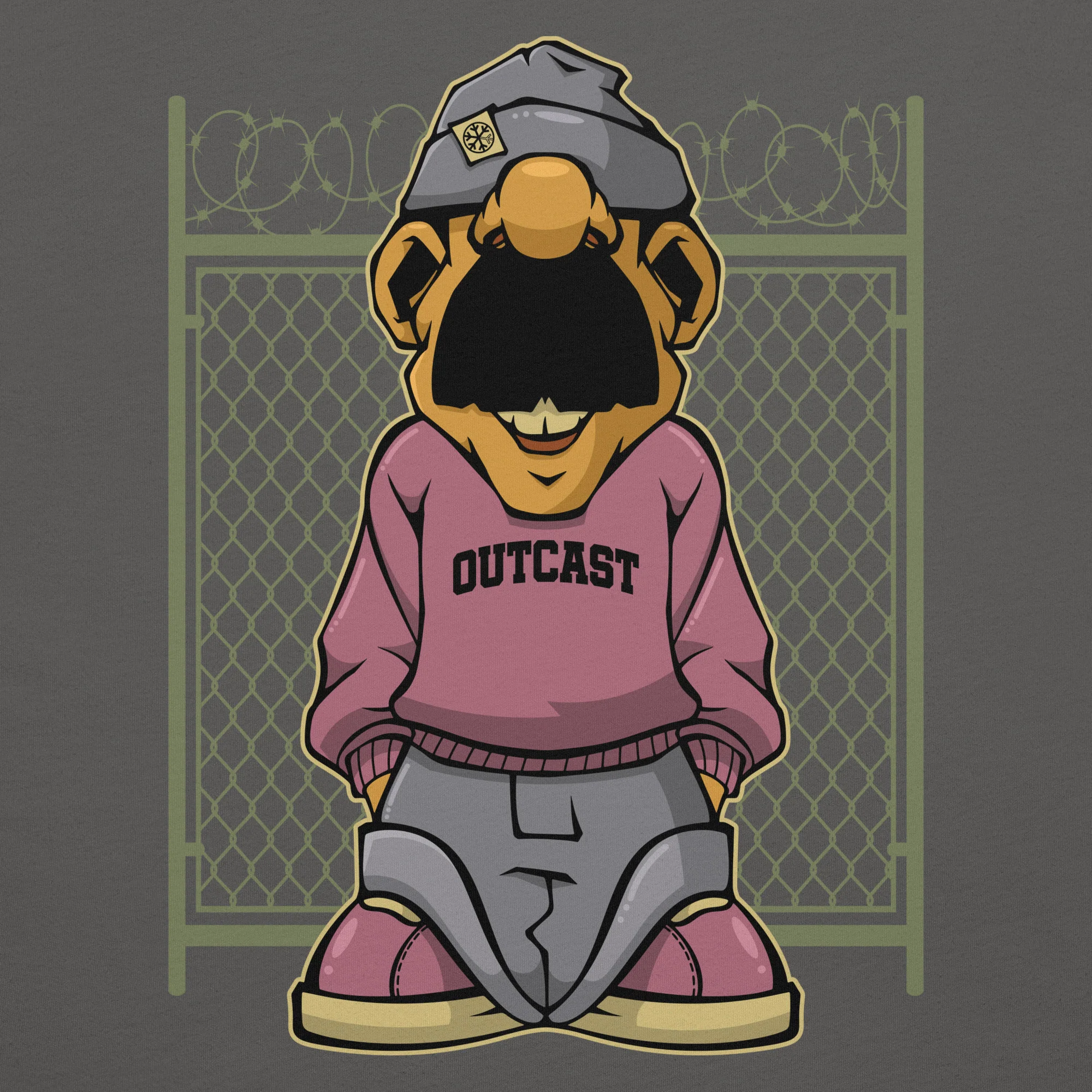 Outcast Graffiti Character Tee - Image 23