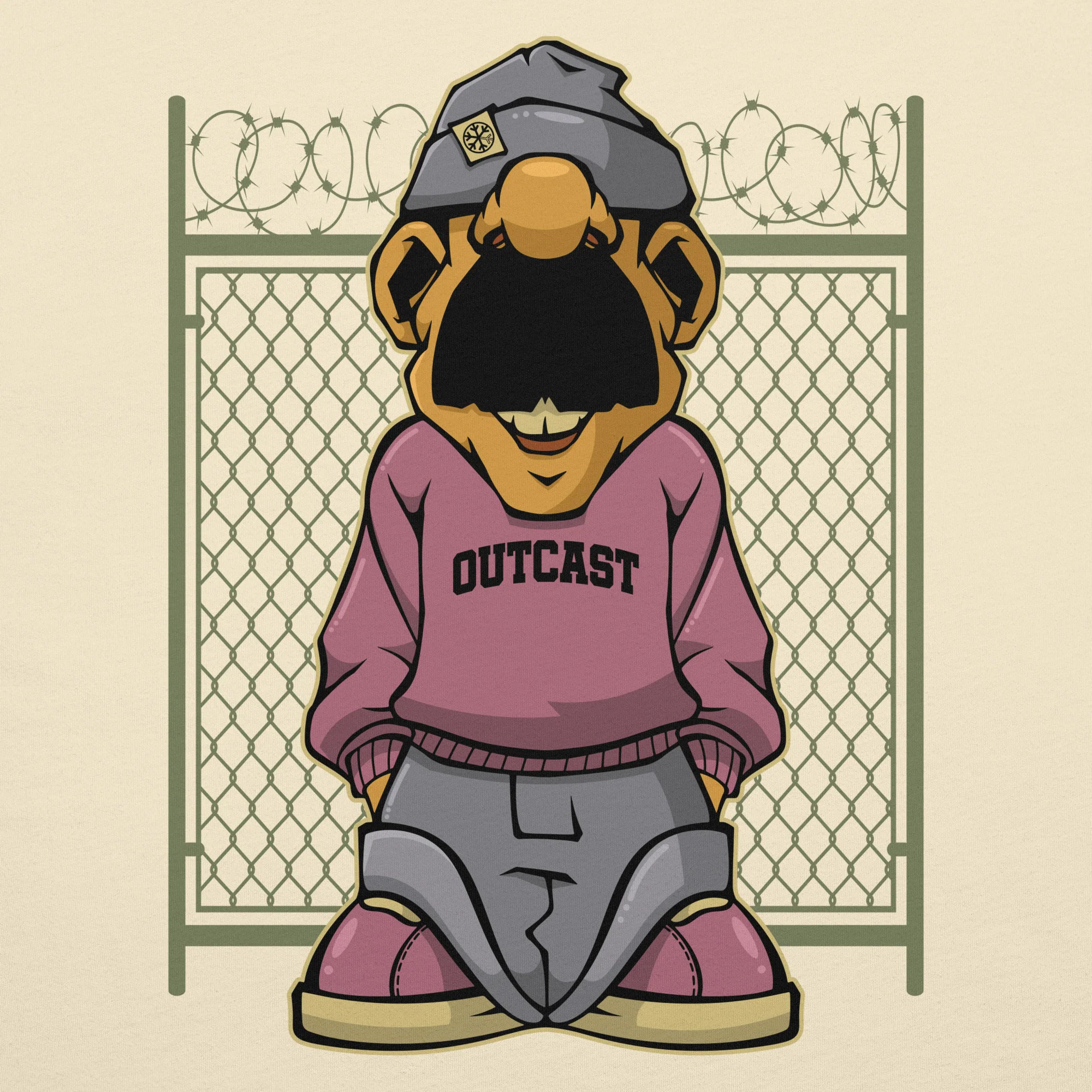 Outcast Graffiti Character Tee - Image 44