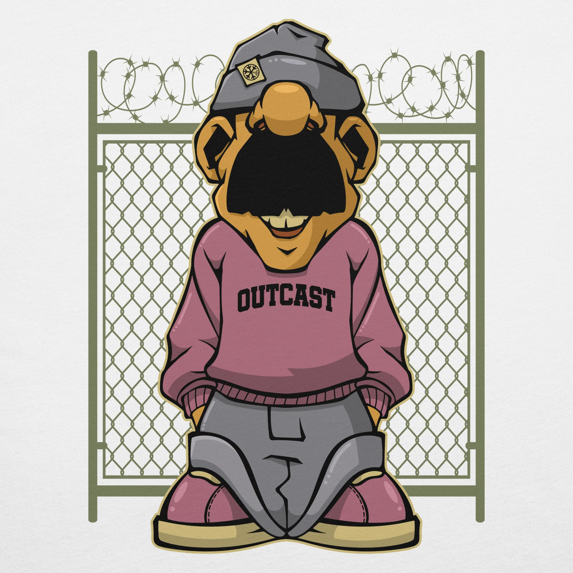 Outcast Graffiti Character Tee - Image 51