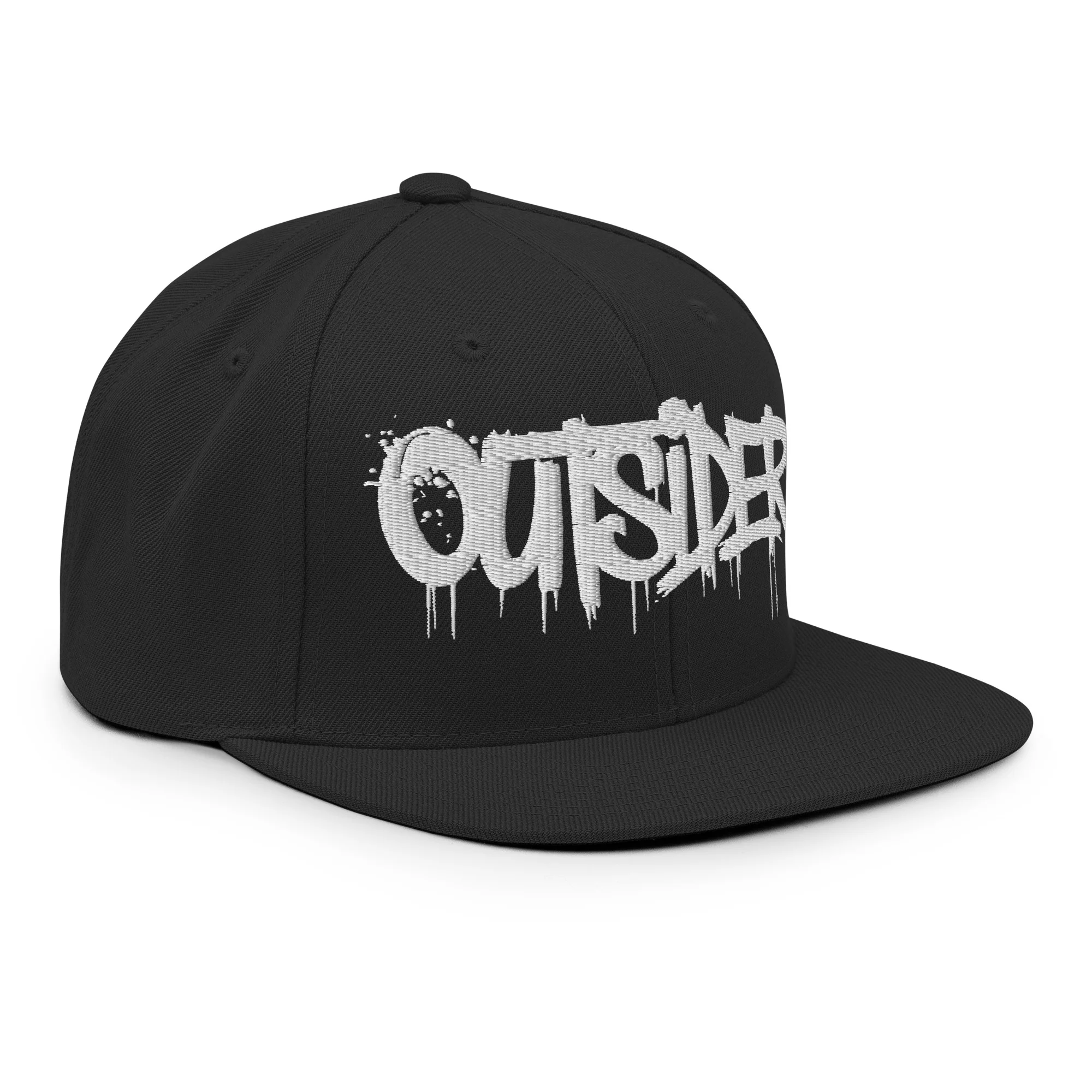 Outsider Graffiti Tag Snapback Hat - Image 13