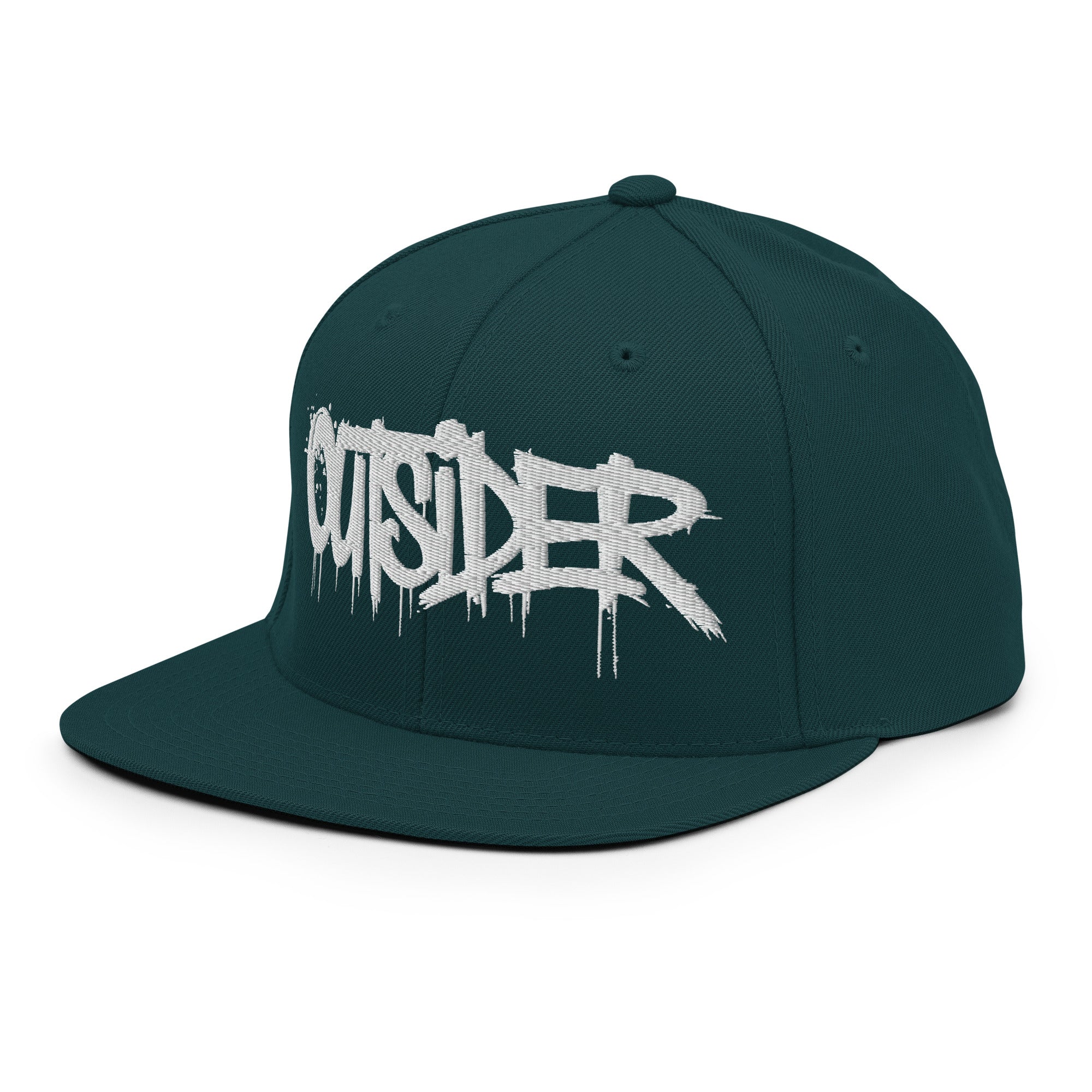 Outsider Graffiti Tag Snapback Hat - Image 4