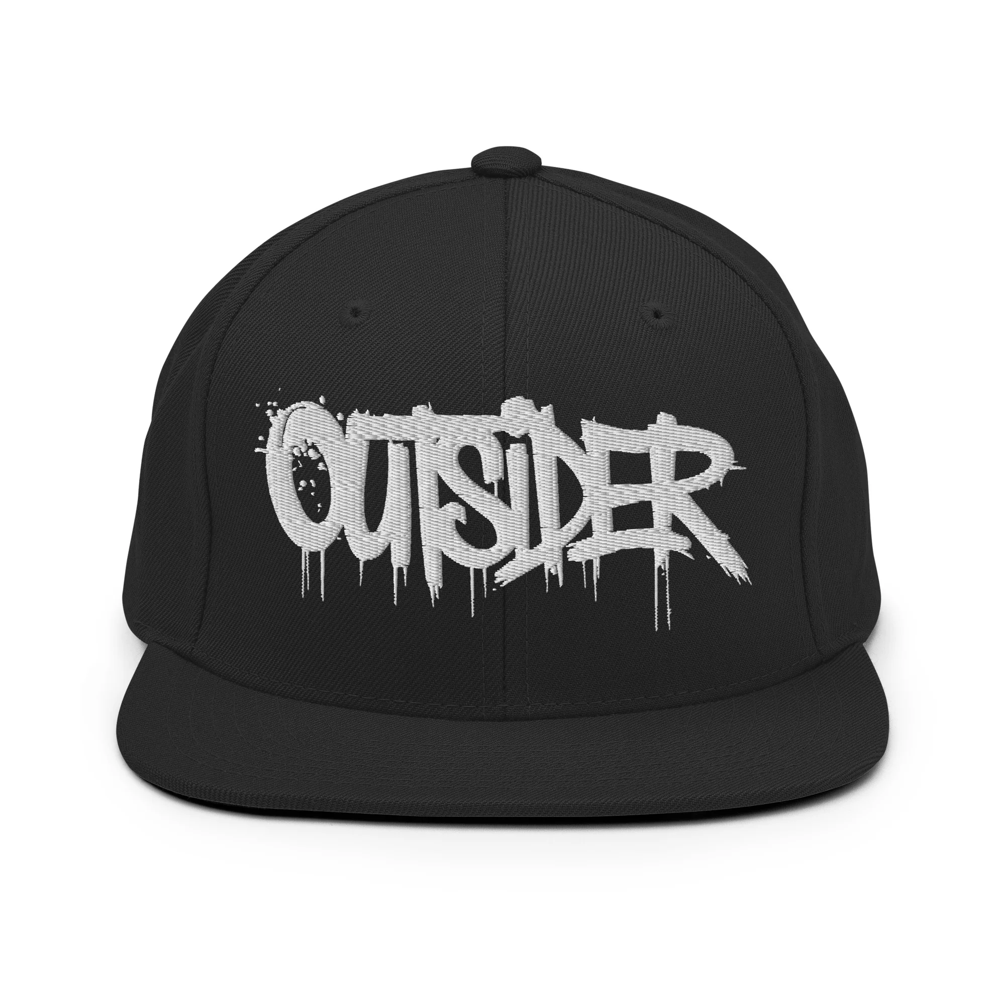 Outsider Graffiti Tag Snapback Hat - Image 8