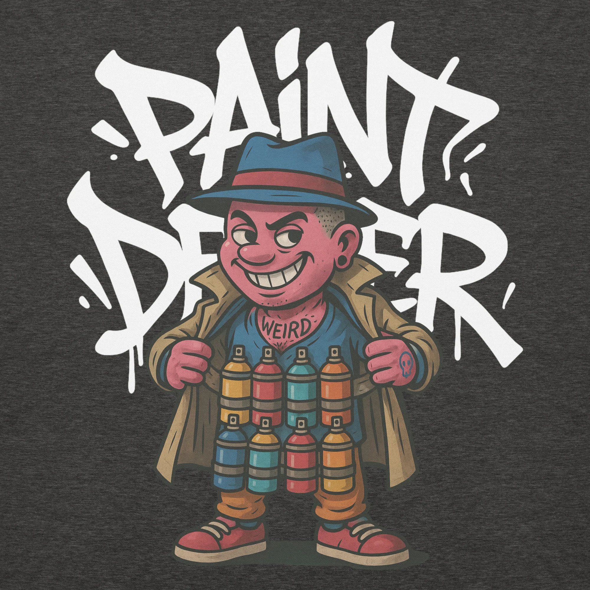 Paint Dealer Graffiti Character Hoodie - Image 2