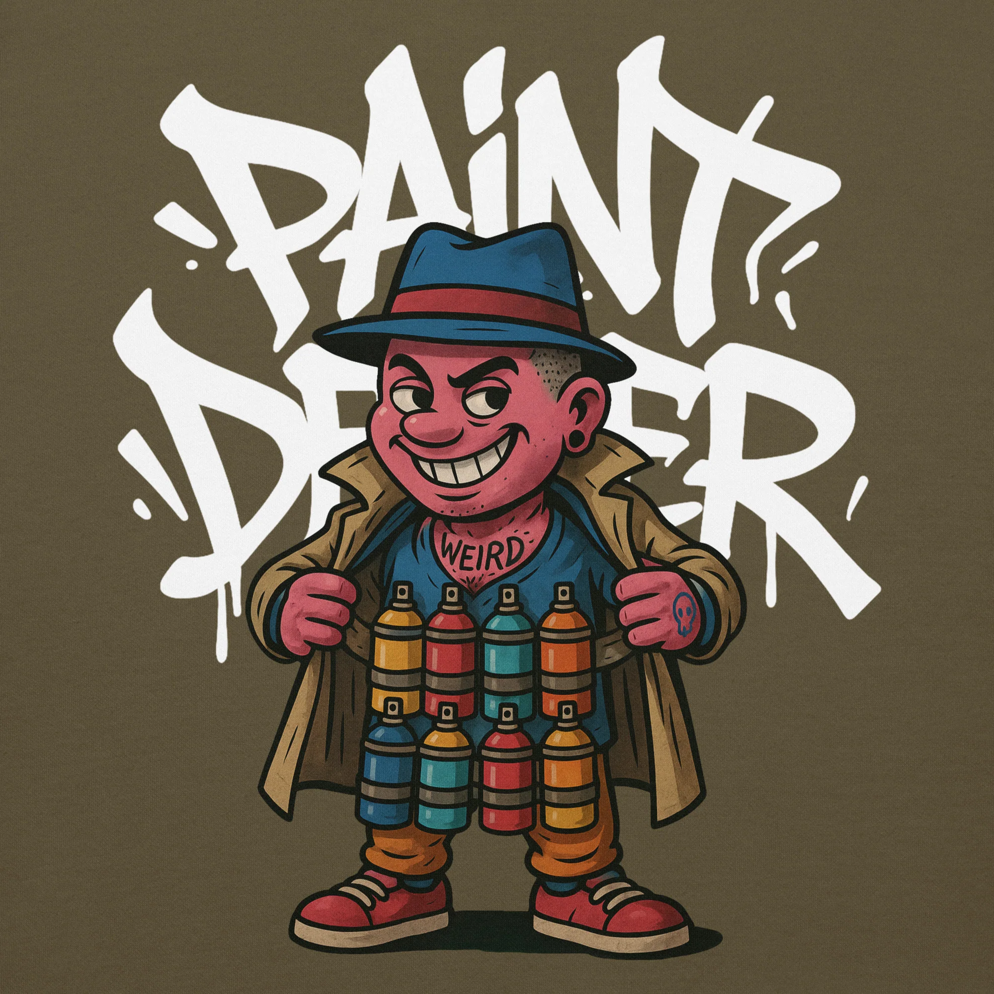 Paint Dealer Graffiti Character Hoodie - Image 22