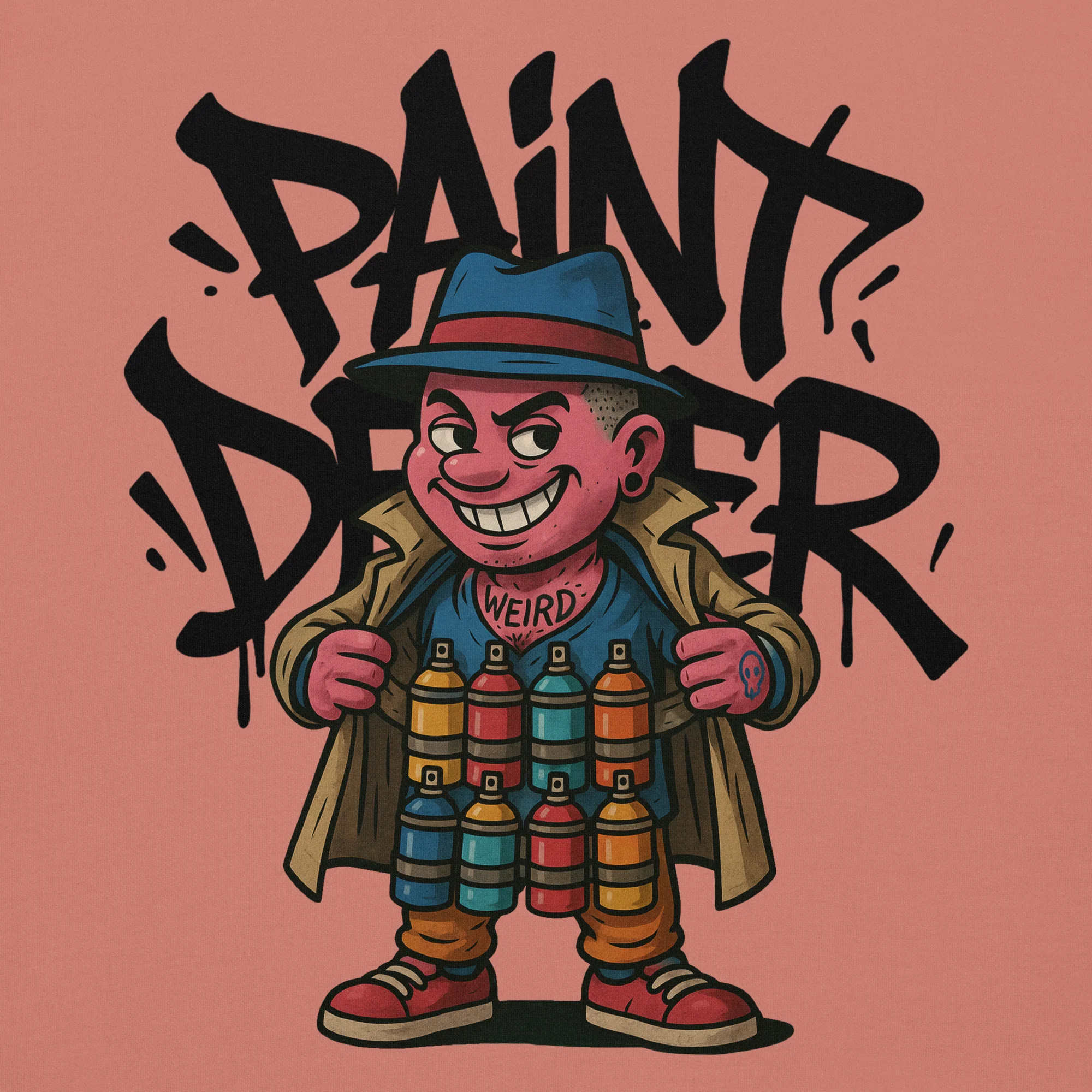 Paint Dealer Graffiti Character Hoodie - Image 36