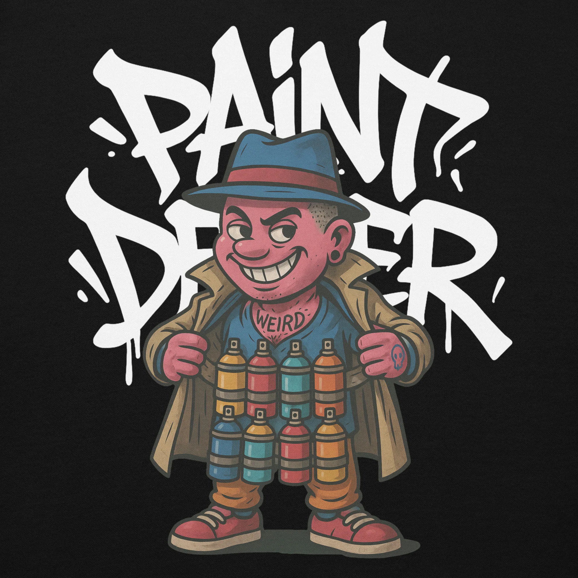 Paint Dealer Graffiti Character Hoodie - Image 9
