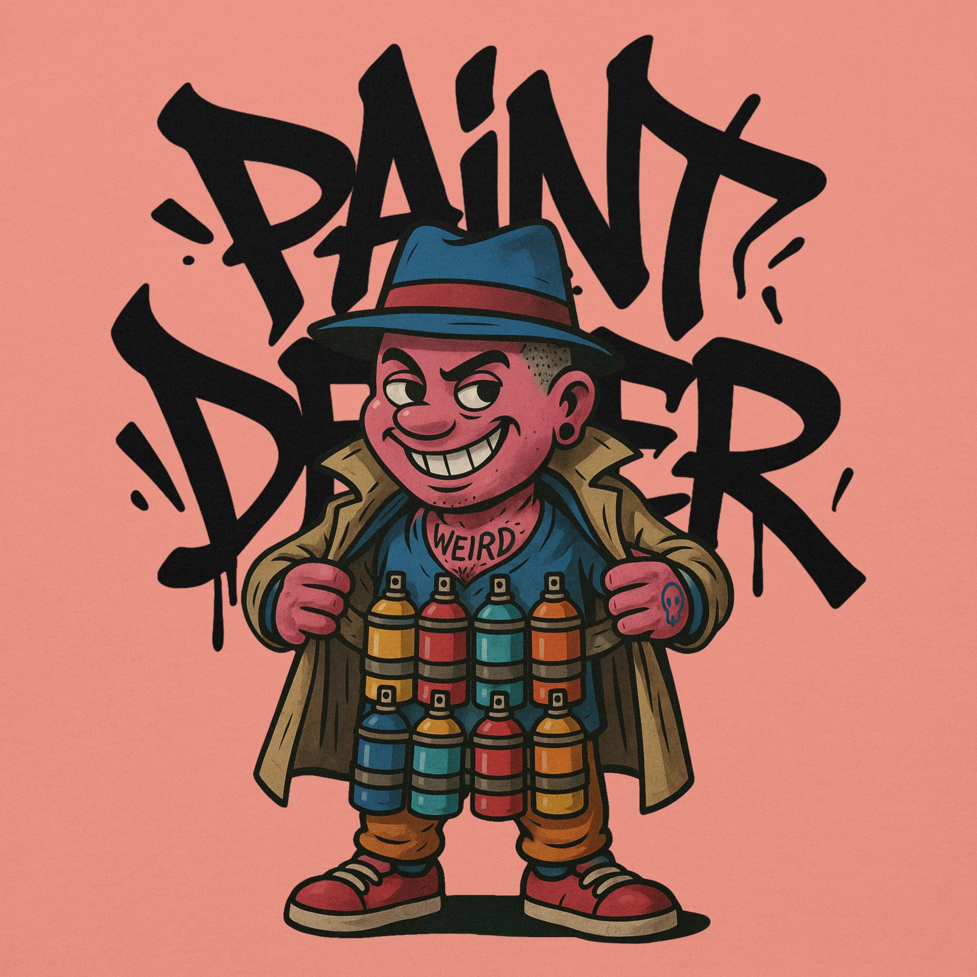 Paint Dealer Graffiti Character Sweatshirt - Image 37