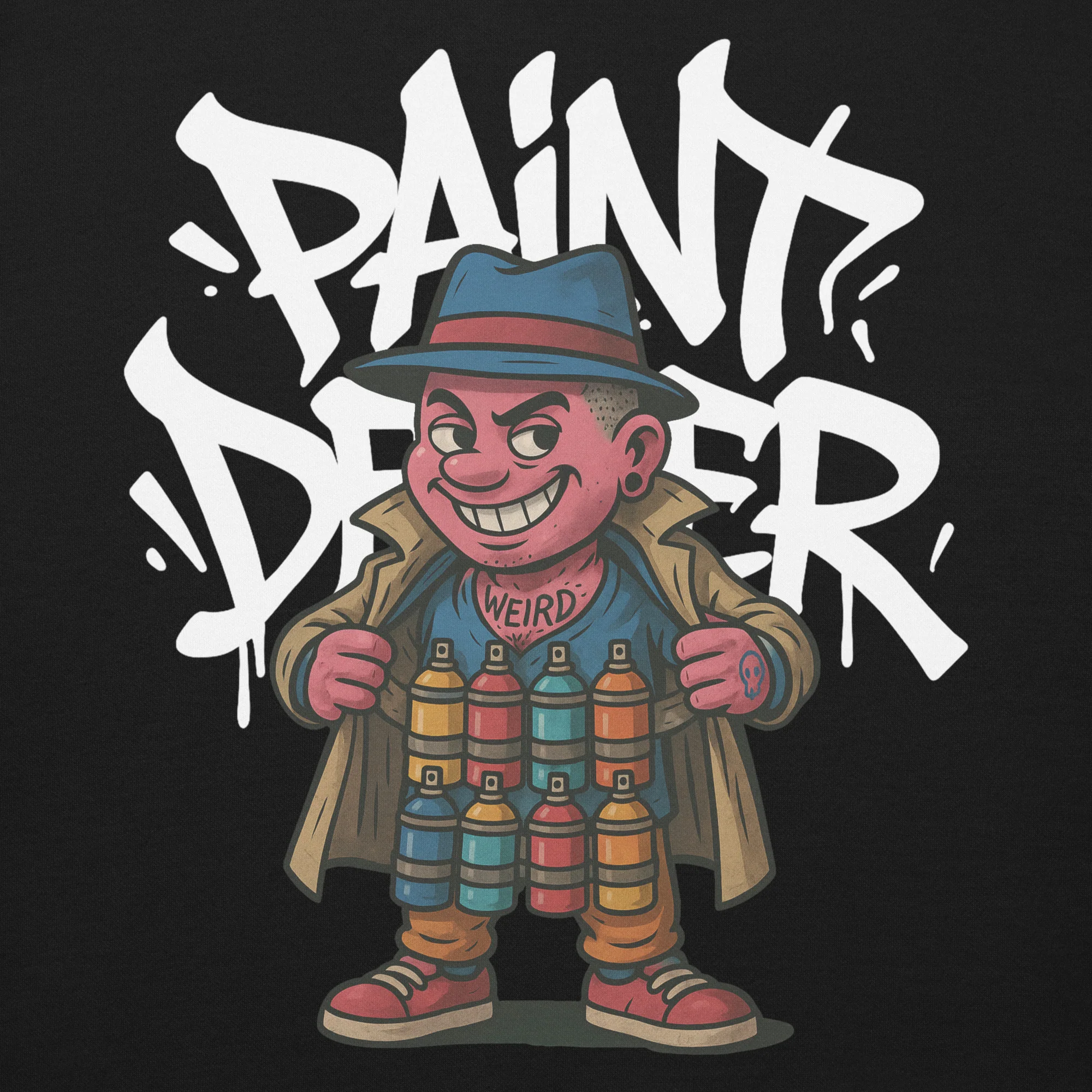 Paint Dealer Graffiti Character Sweatshirt - Image 9