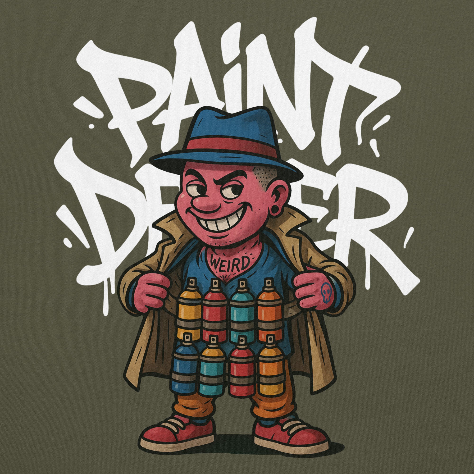 Paint Dealer Graffiti Character Tee - Image 16