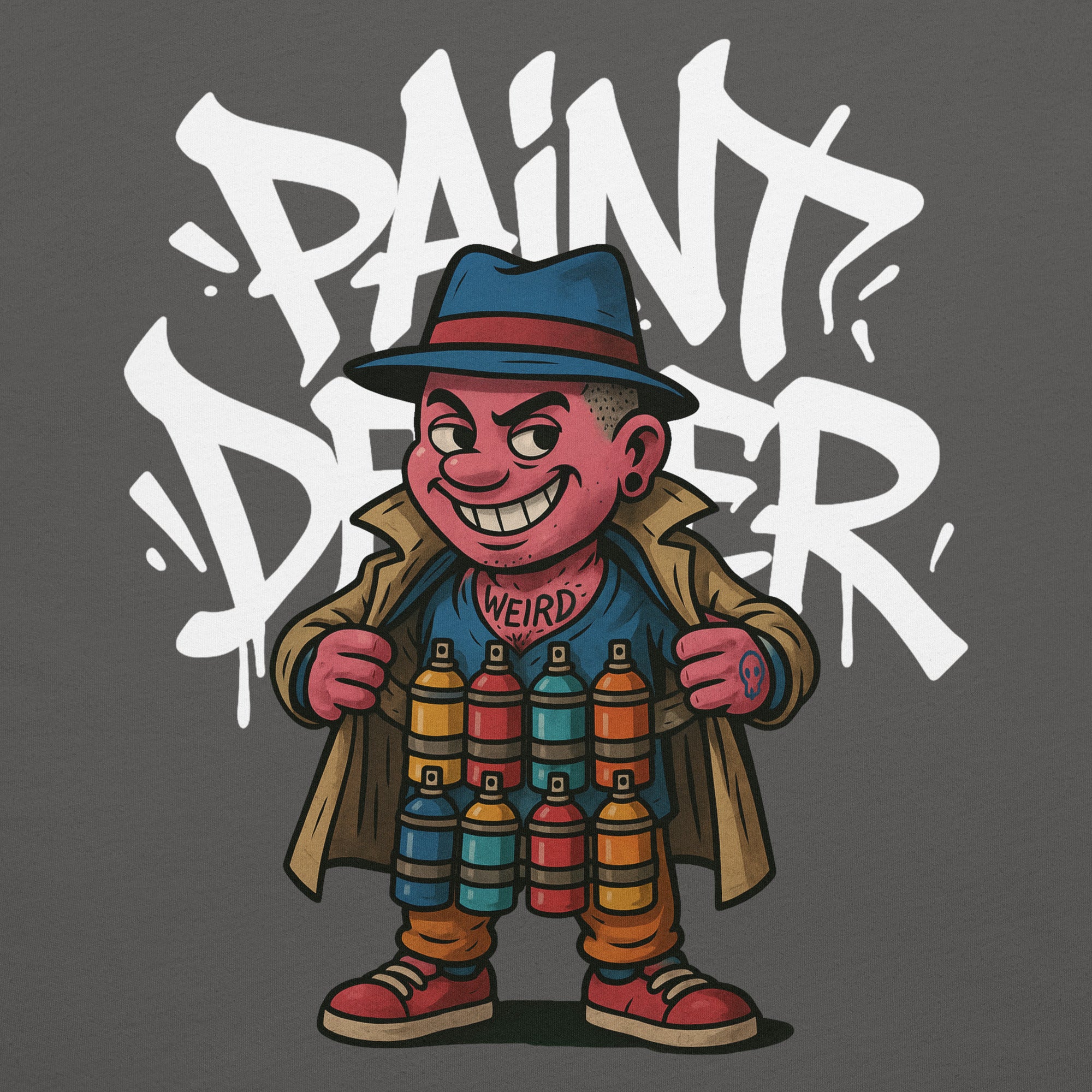 Paint Dealer Graffiti Character Tee - Image 23