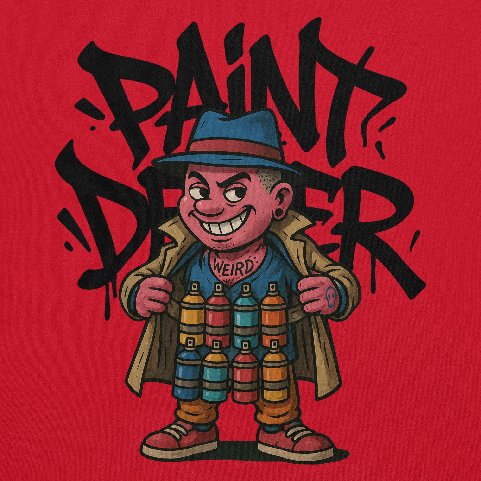 Paint Dealer Graffiti Character Tee - Image 30