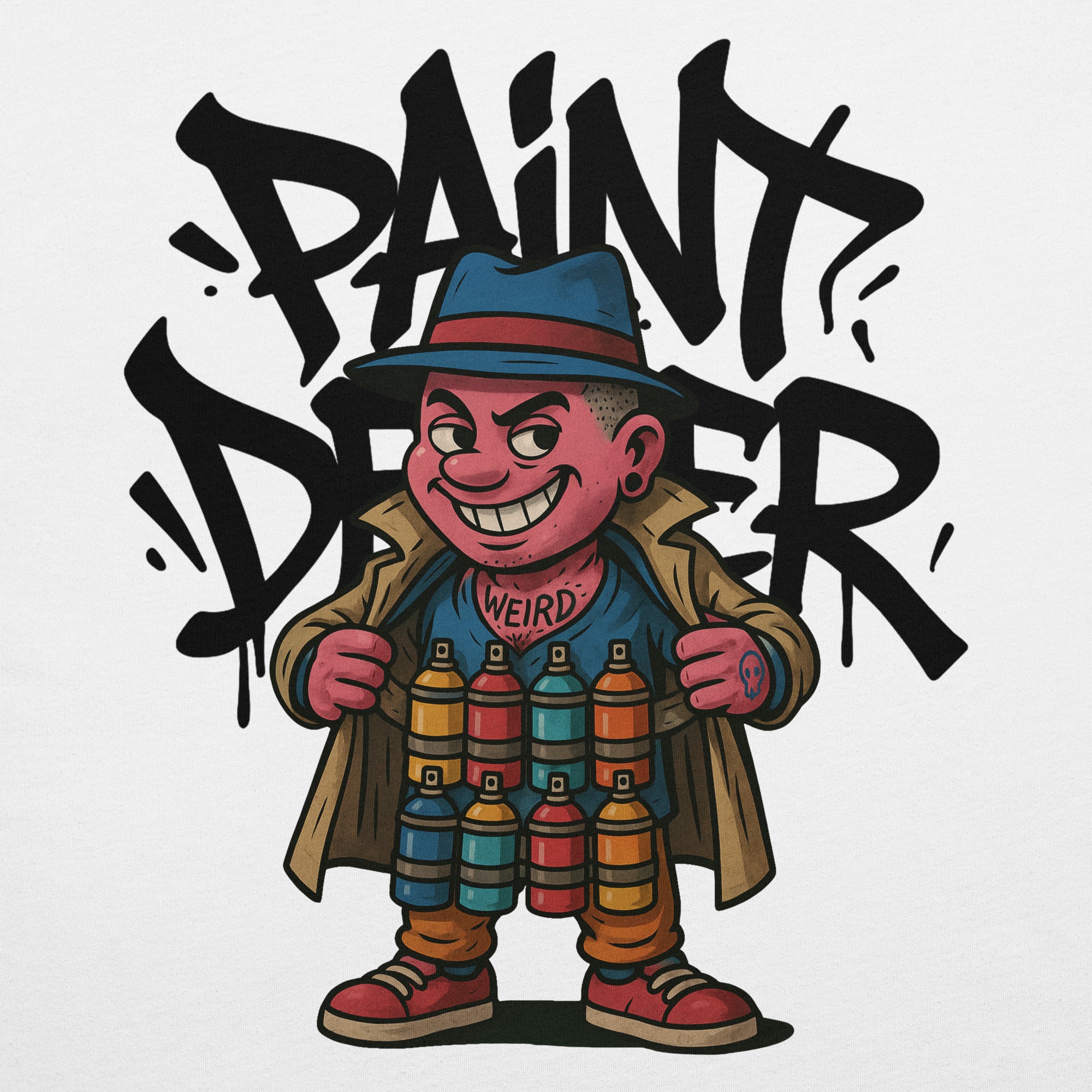 Paint Dealer Graffiti Character Tee - Image 44