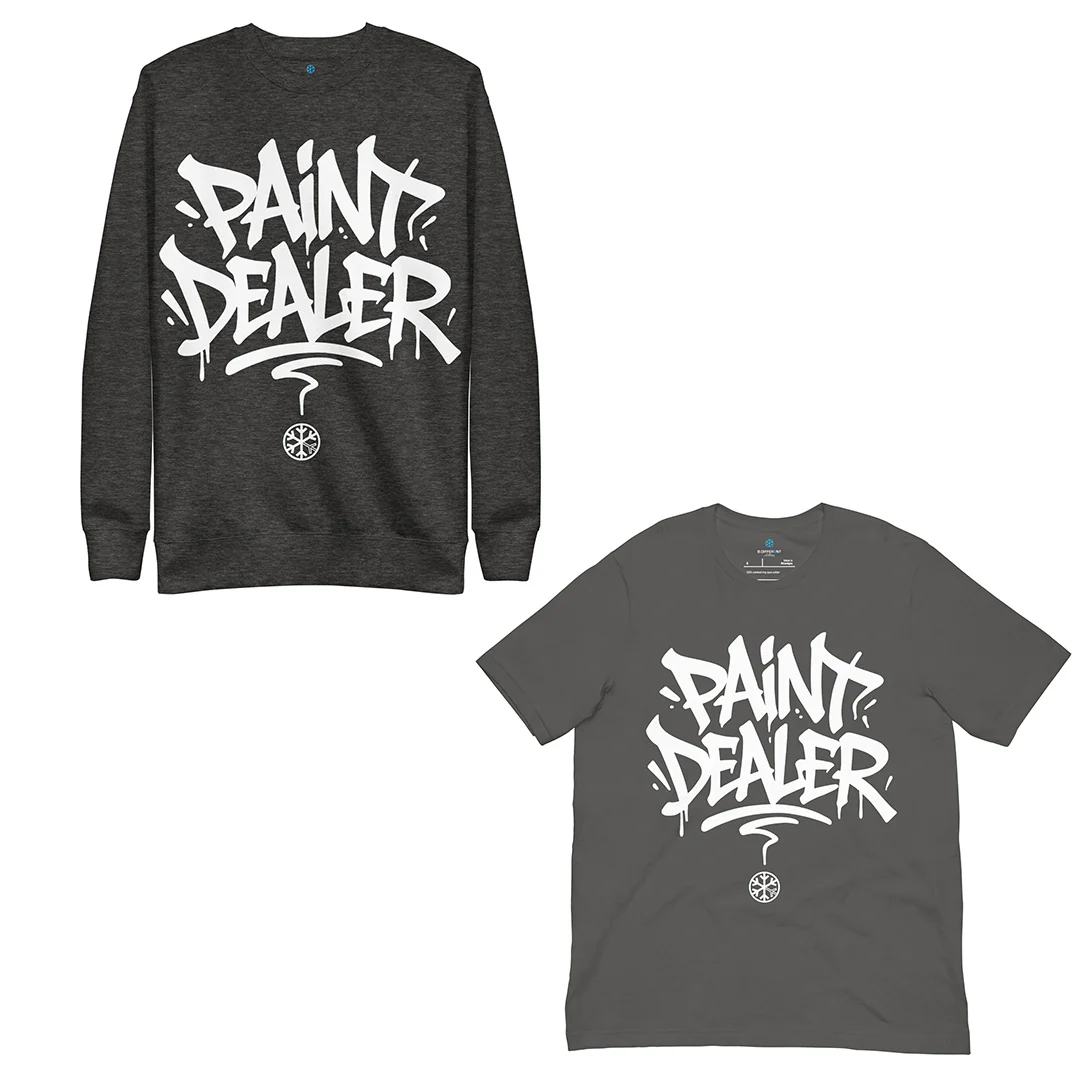 Paint Dealer Graffiti Tag Bundle (Sweatshirt + Tee) - Image 3