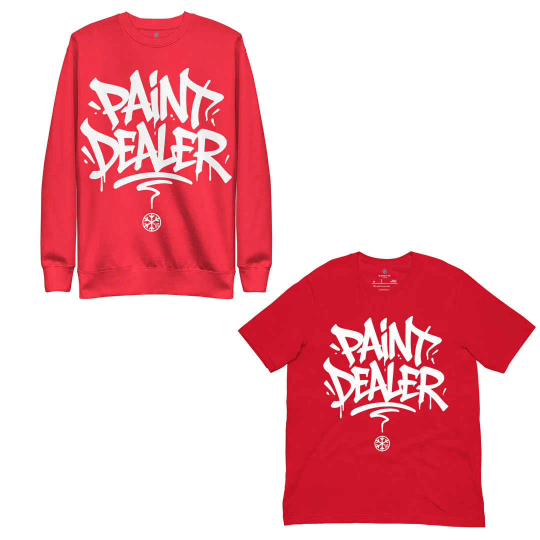 Paint Dealer Graffiti Tag Bundle (Sweatshirt + Tee) - Image 4
