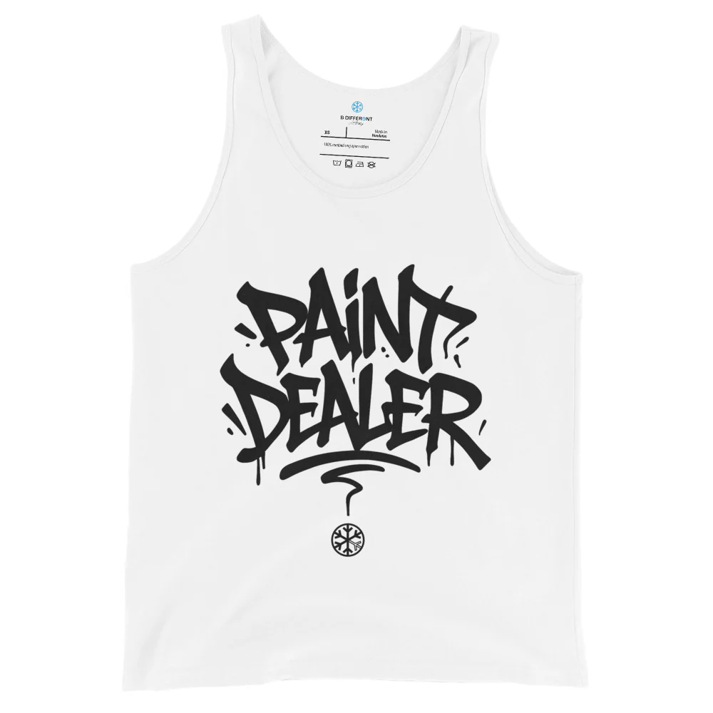 Paint Dealer Graffiti Tag Tank Top - Image 11