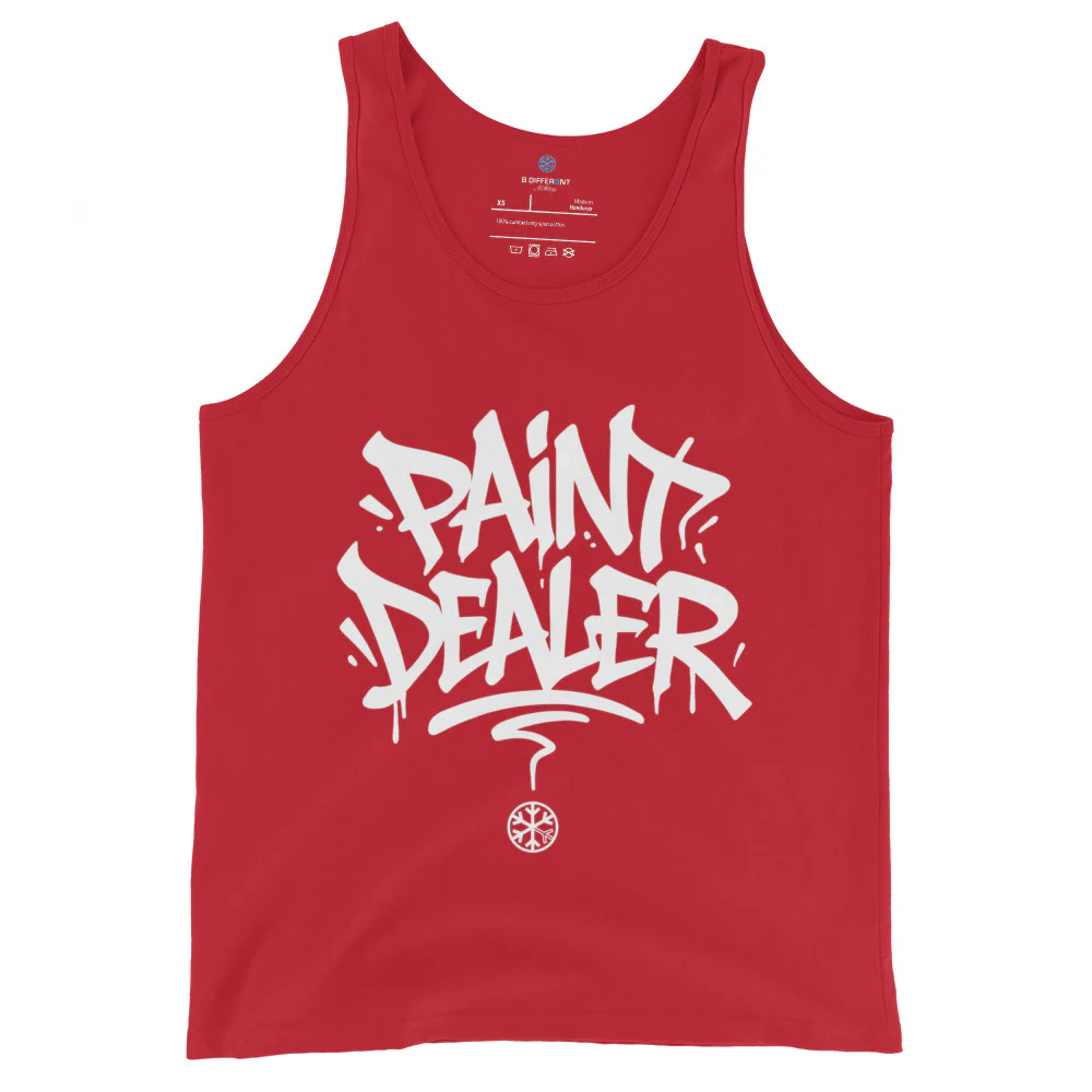 Paint Dealer Graffiti Tag Tank Top - Image 7