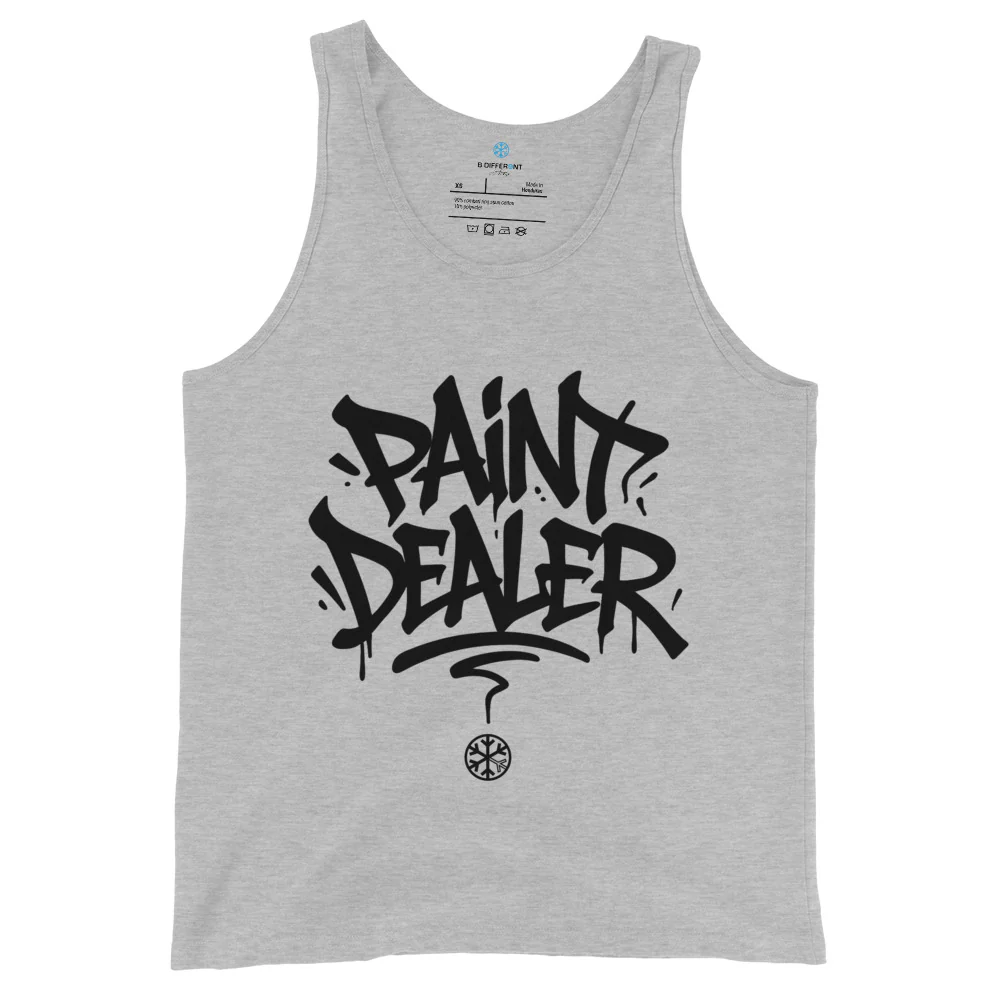 Paint Dealer Graffiti Tag Tank Top - Image 9