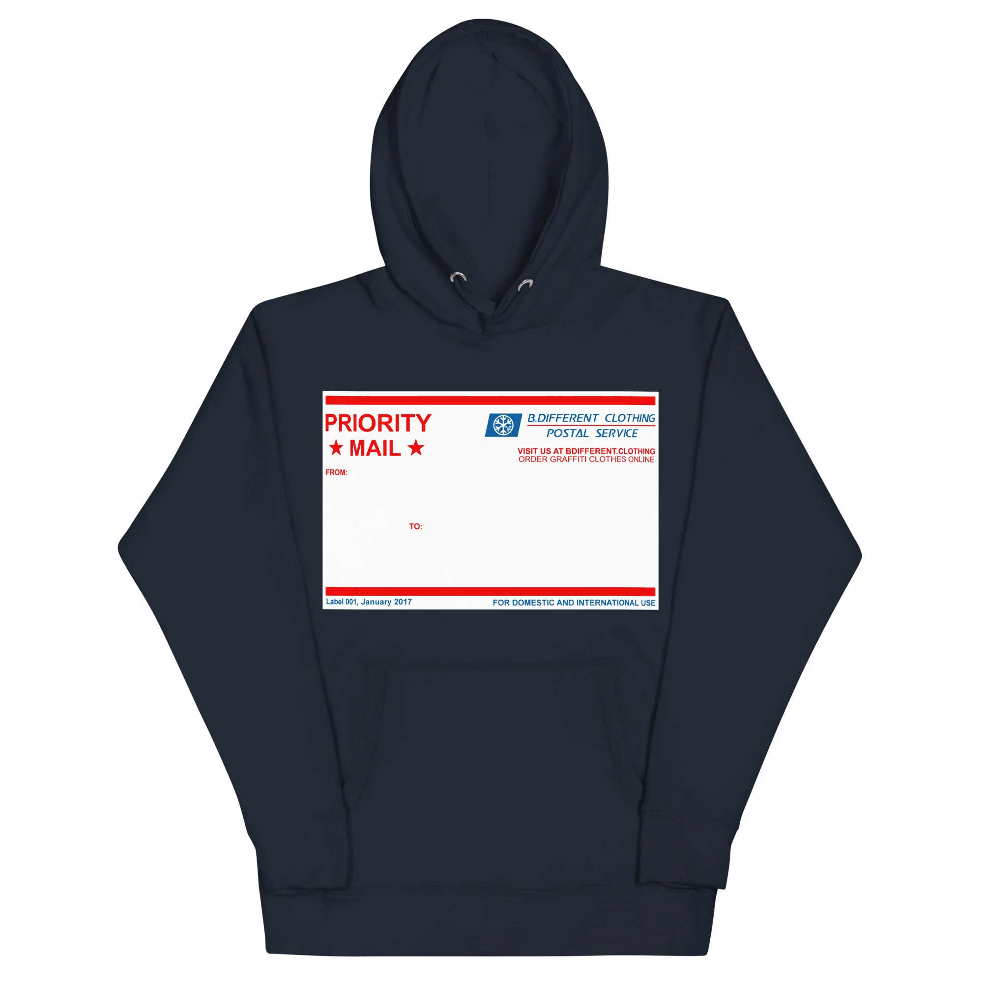 Priority Mail Sticker Graffiti Hoodie - Image 11