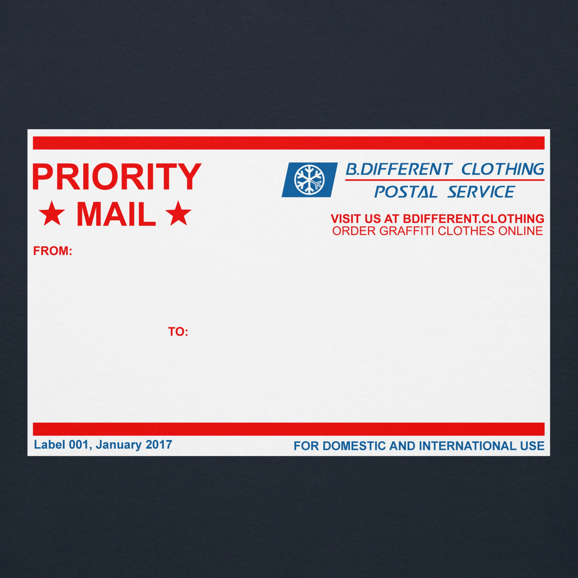 Priority Mail Sticker Graffiti Hoodie - Image 12