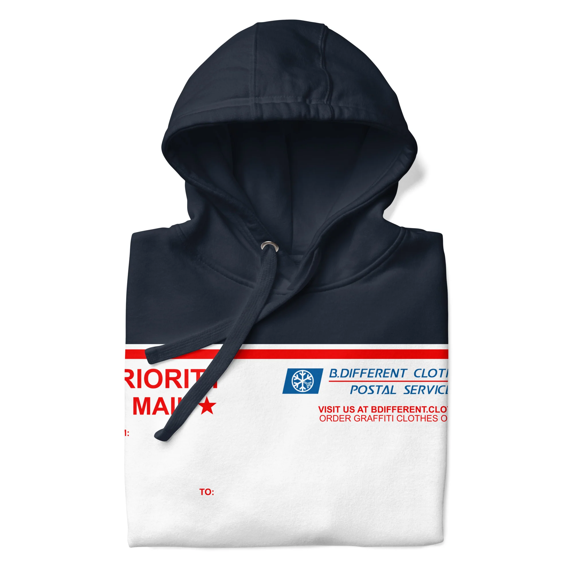 Priority Mail Sticker Graffiti Hoodie - Image 13