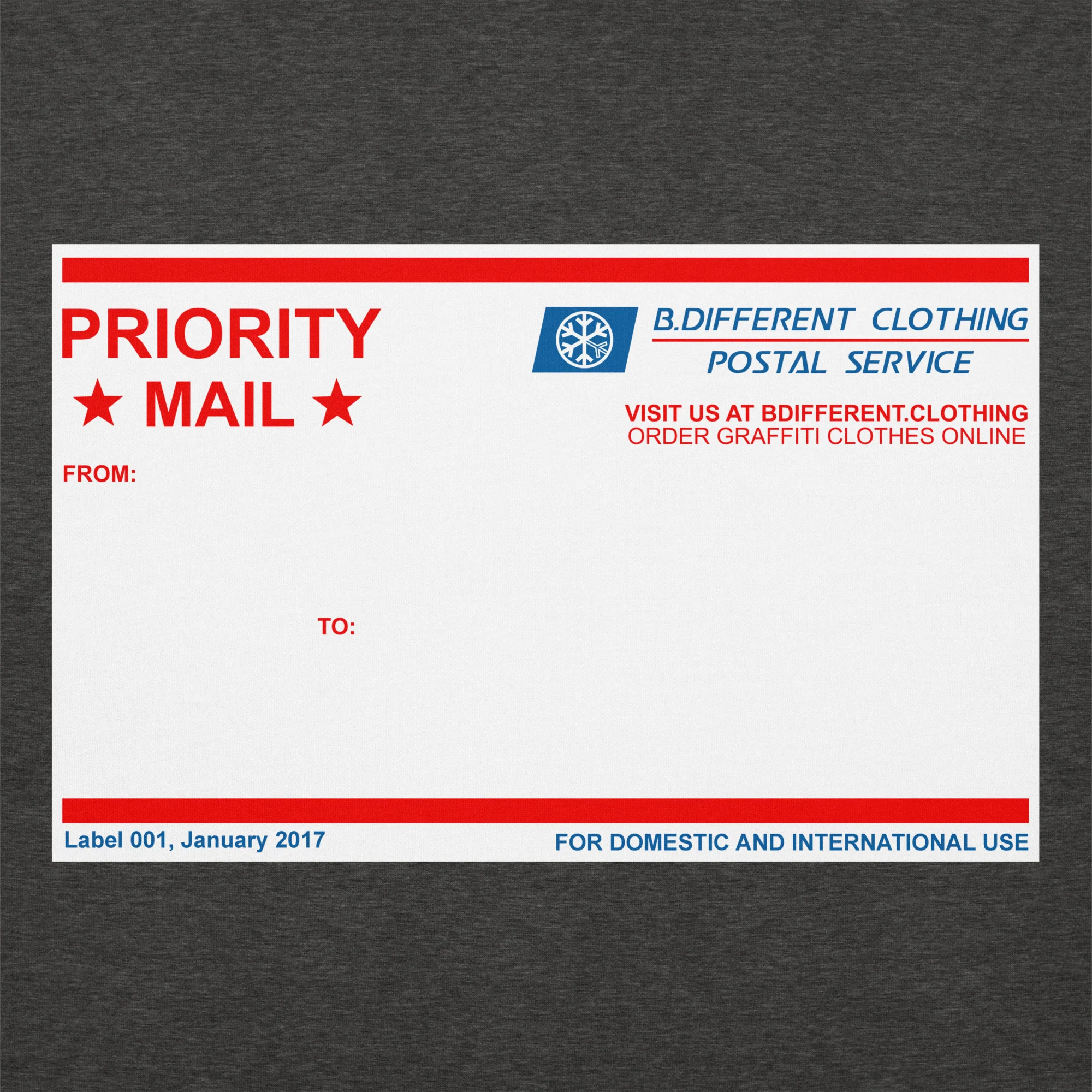 Priority Mail Sticker Graffiti Hoodie - Image 17