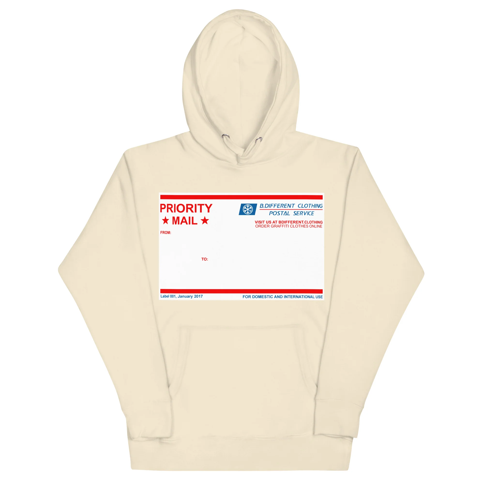 Priority Mail Sticker Graffiti Hoodie - Image 21