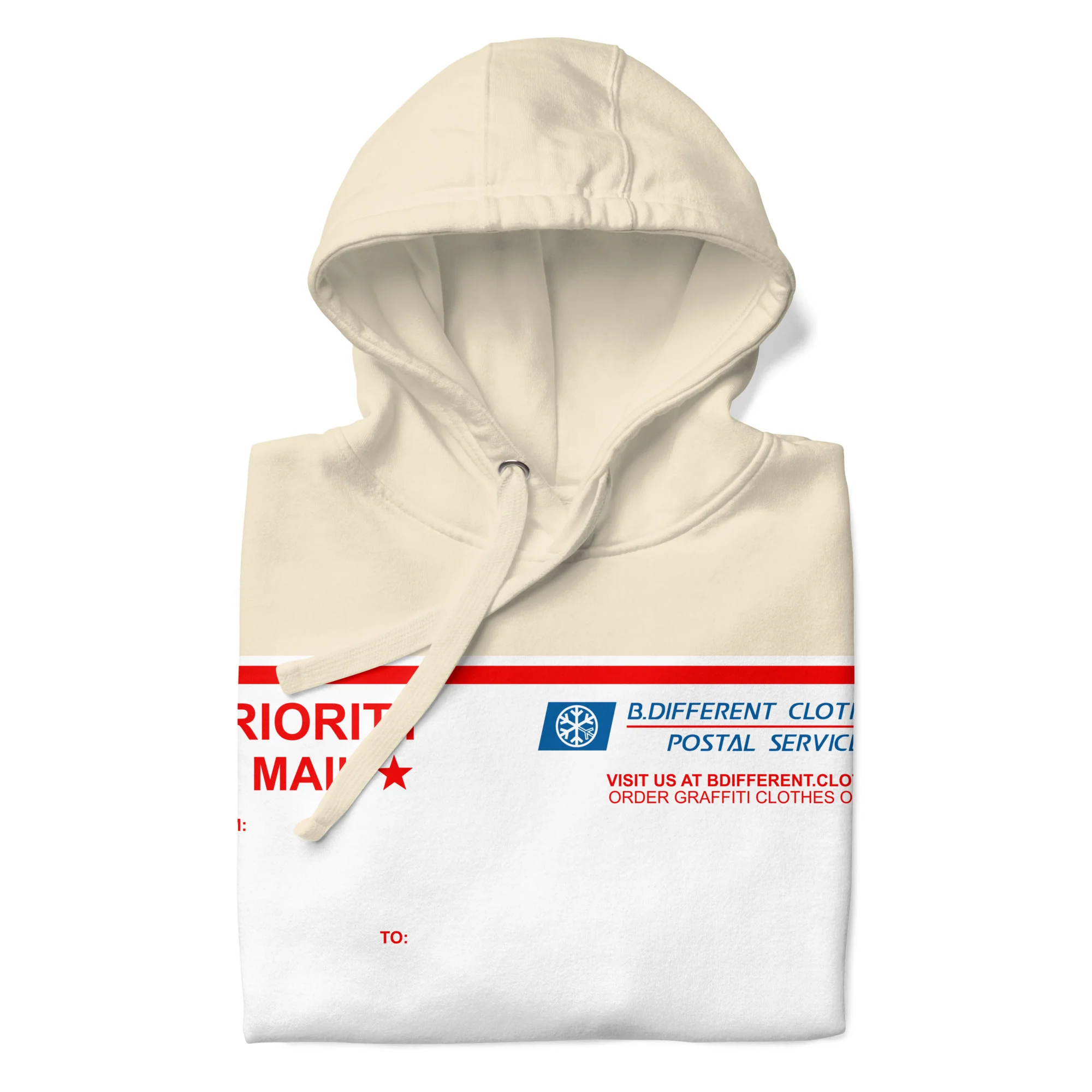 Priority Mail Sticker Graffiti Hoodie - Image 23