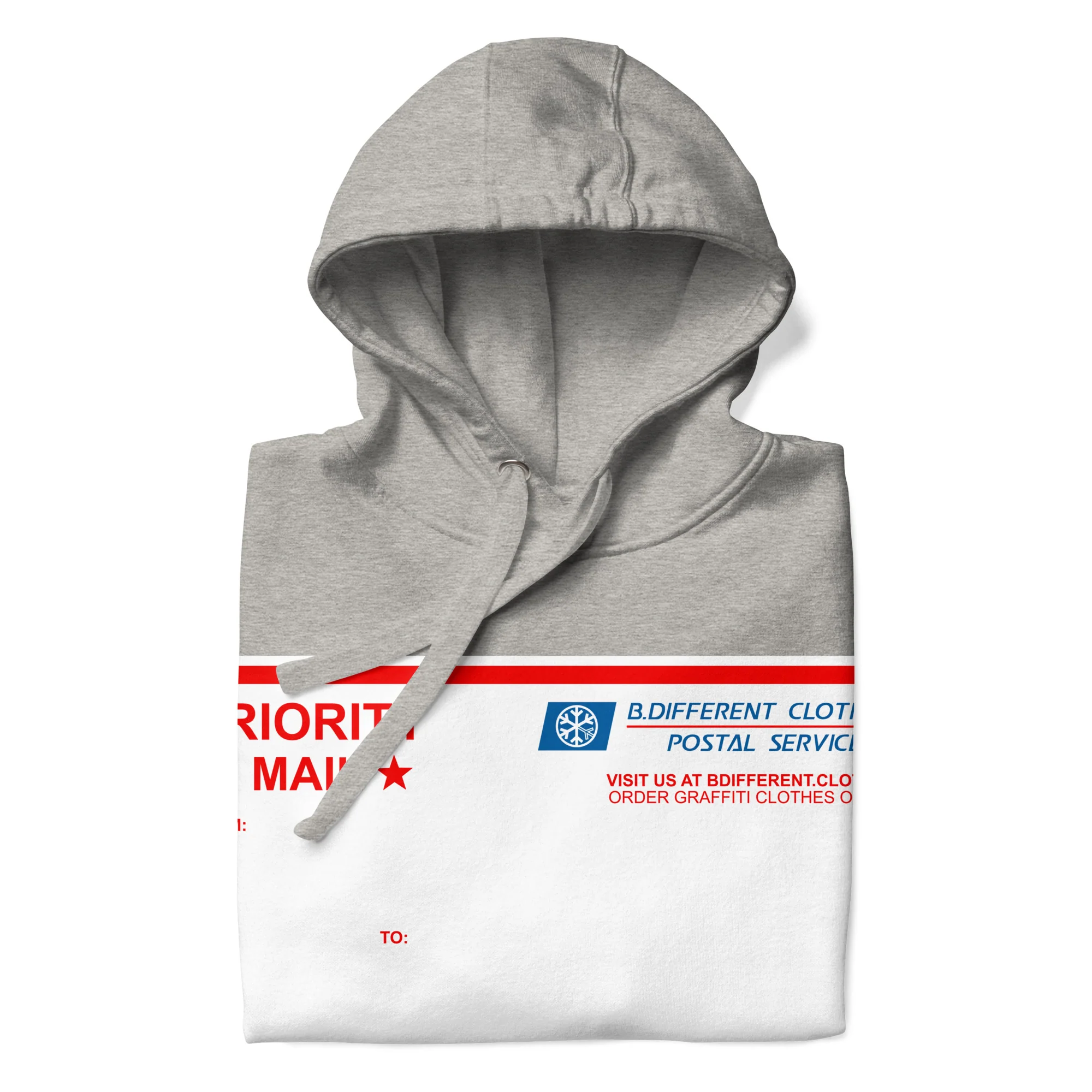 Priority Mail Sticker Graffiti Hoodie - Image 3