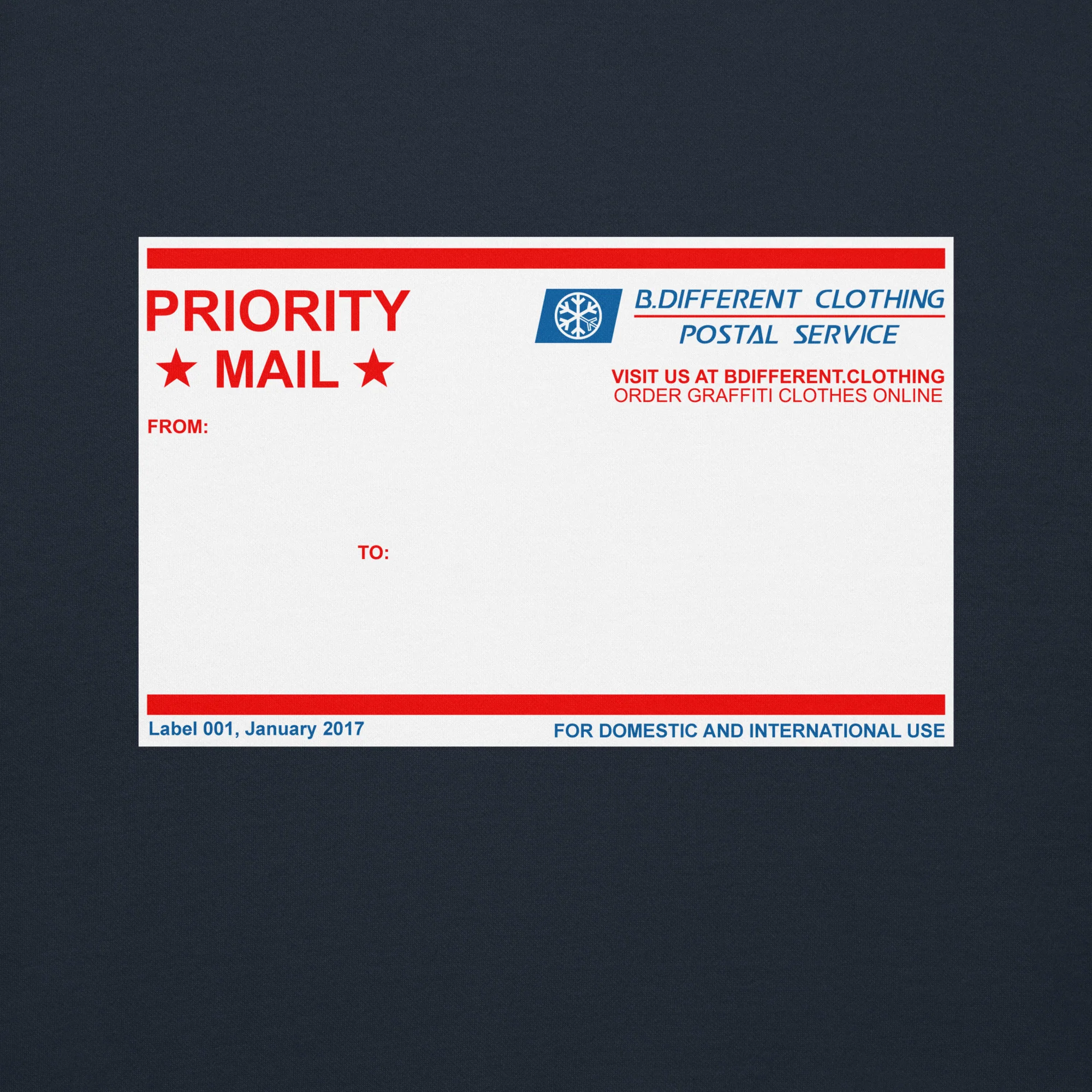 Priority Mail Sticker Graffiti Sweatshirt - Image 14
