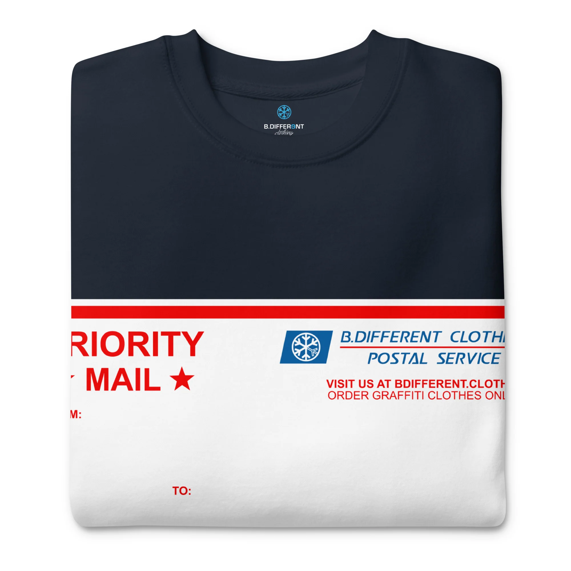 Priority Mail Sticker Graffiti Sweatshirt - Image 15