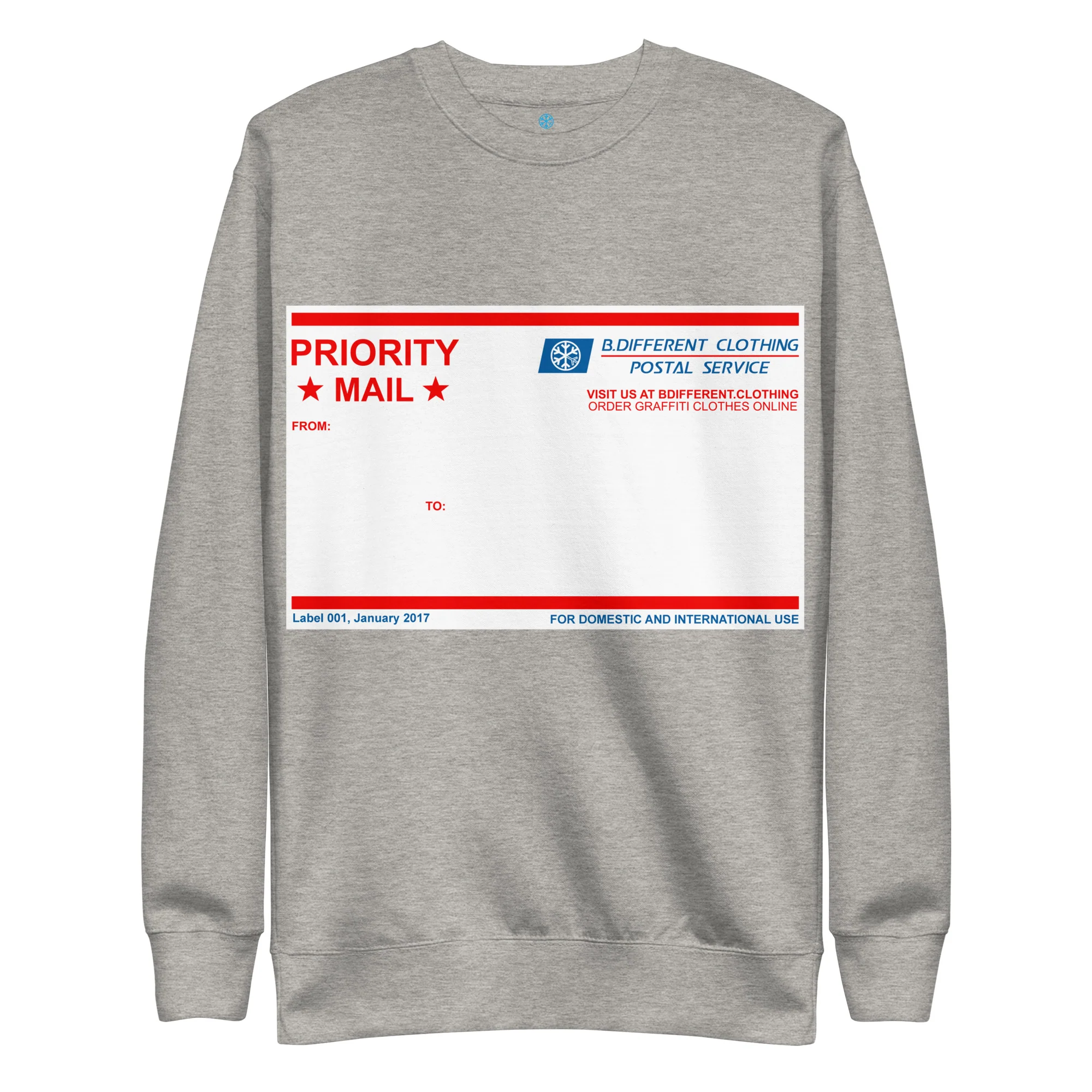 Priority Mail Sticker Graffiti Sweatshirt - Image 19