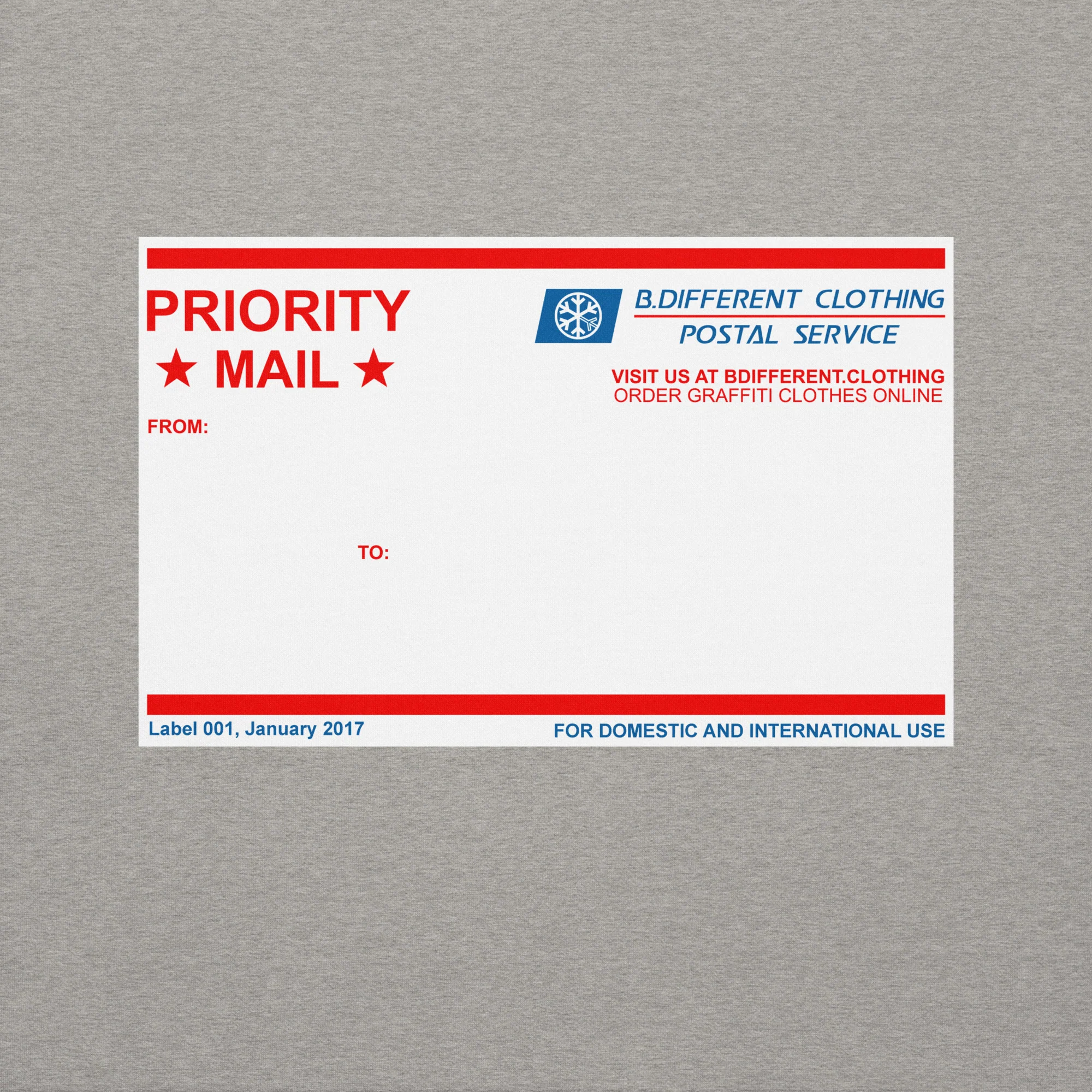 Priority Mail Sticker Graffiti Sweatshirt - Image 20