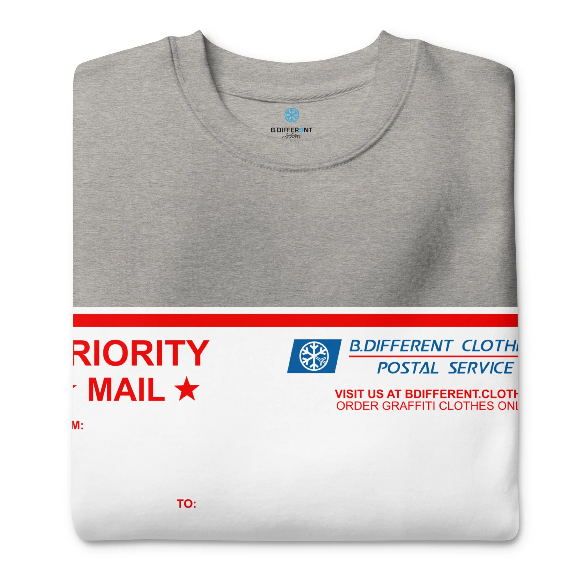 Priority Mail Sticker Graffiti Sweatshirt - Image 21