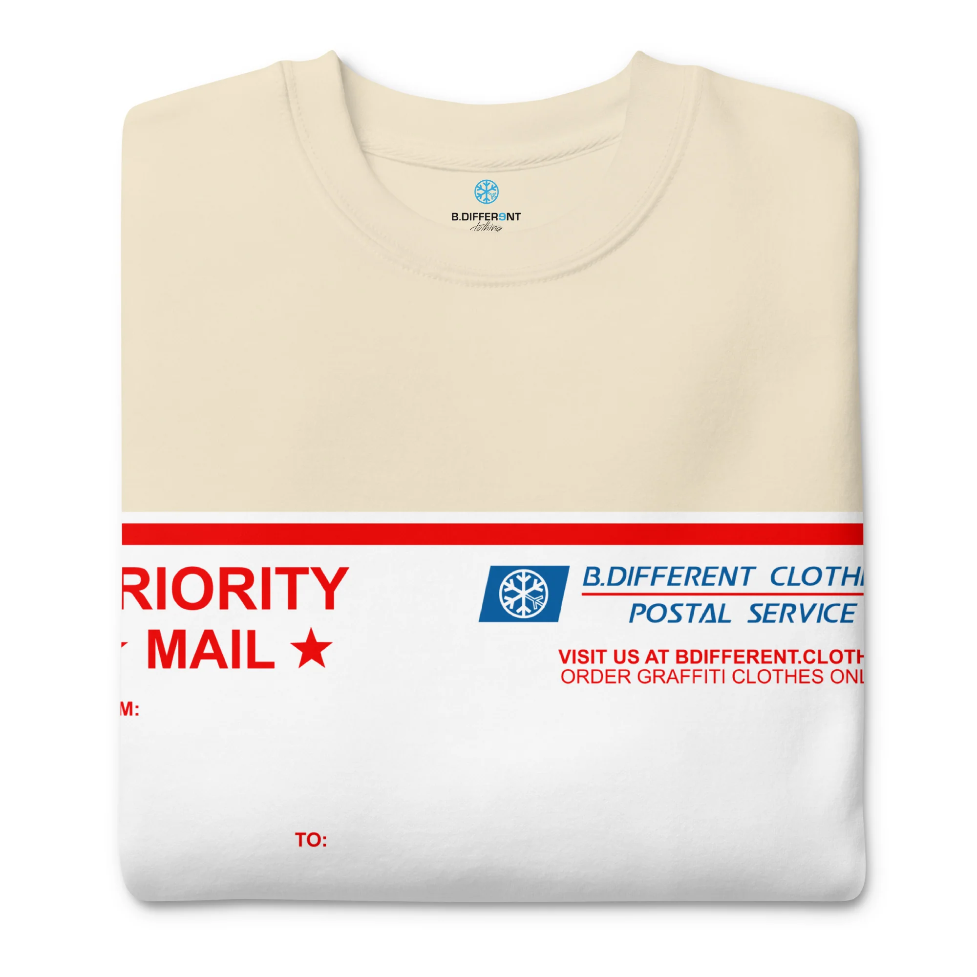 Priority Mail Sticker Graffiti Sweatshirt - Image 27