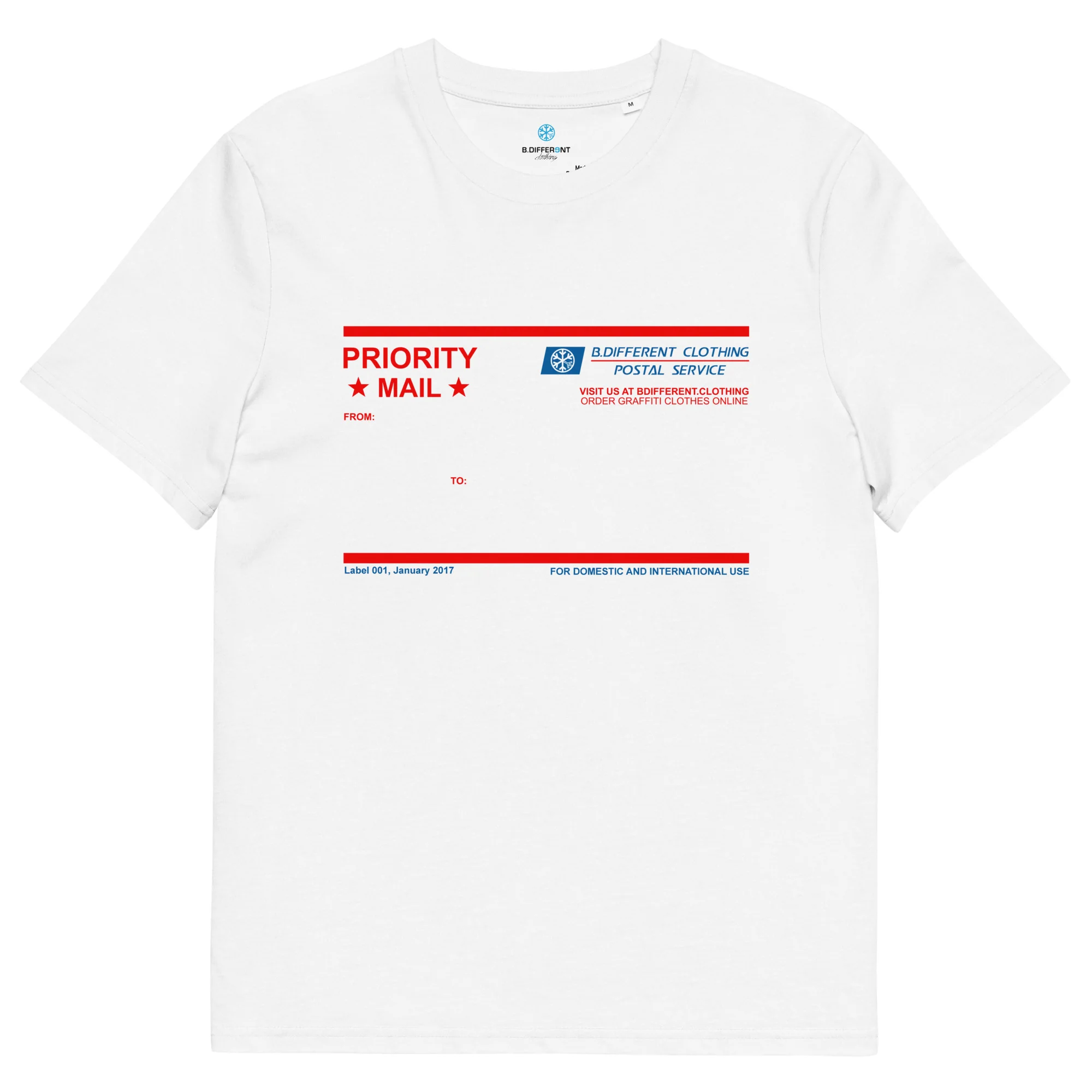 Priority Mail Sticker Graffiti Tee - Image 14