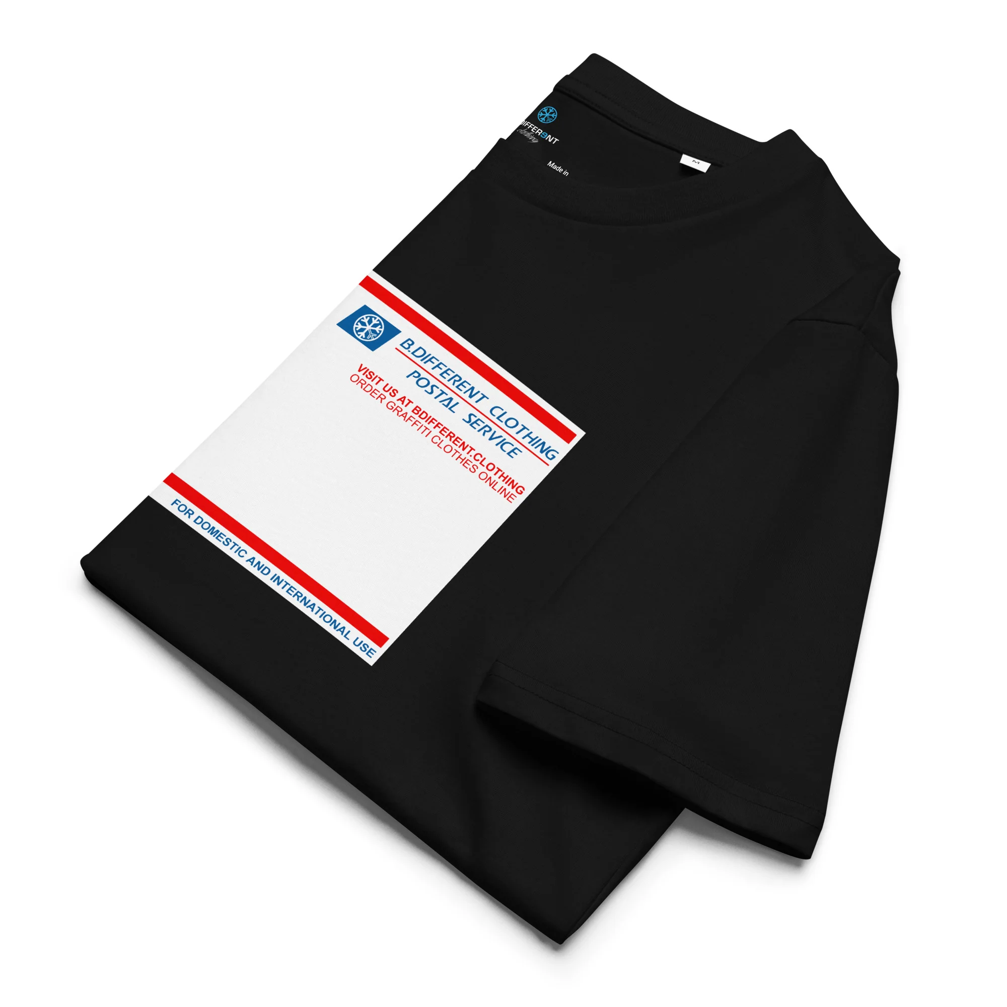 Priority Mail Sticker Graffiti Tee - Image 5