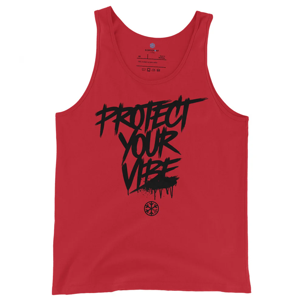 Protect Your Vibe Graffiti Tag Tank Top - Image 9