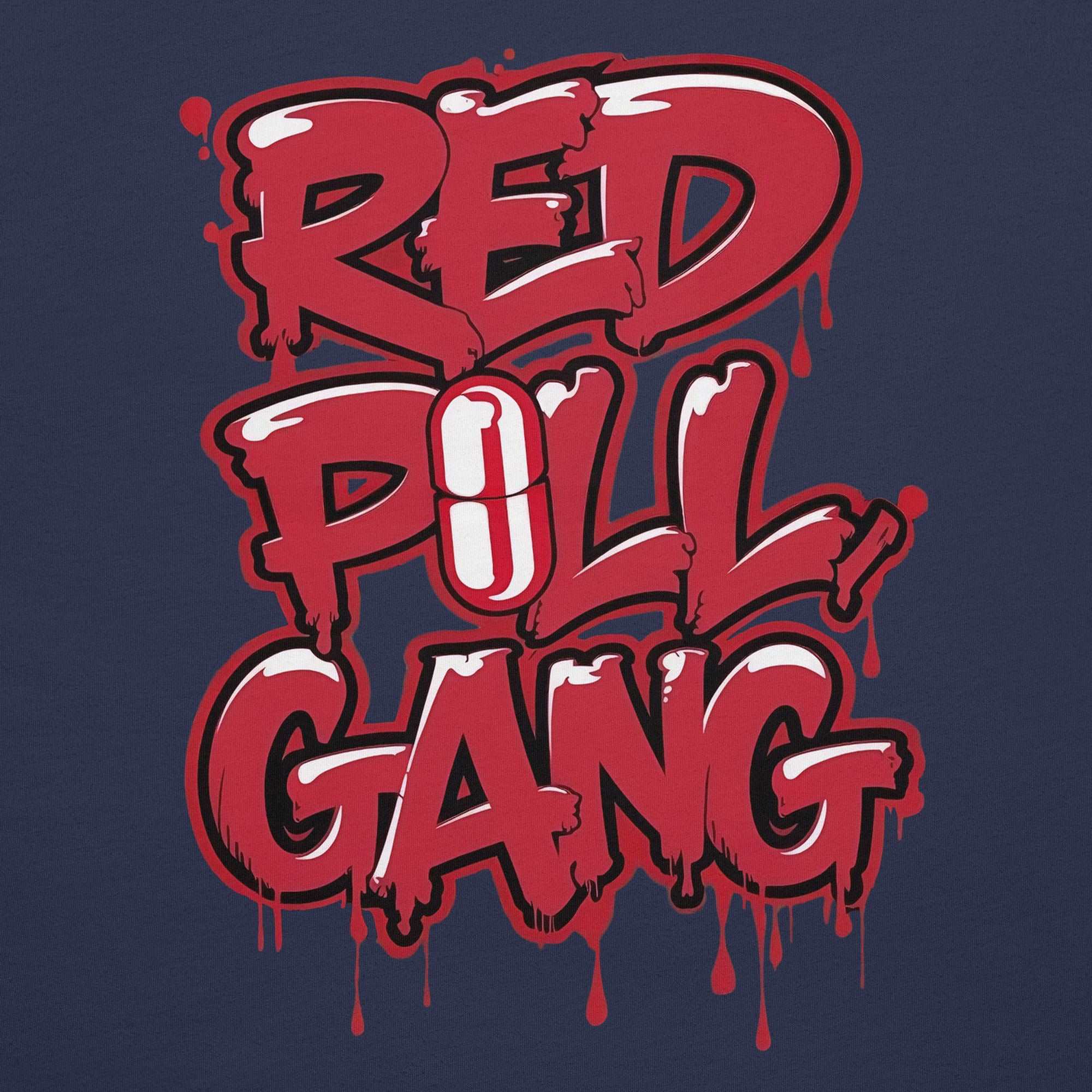 Red Pill Gang Graffiti Graffiti Tee - Image 16
