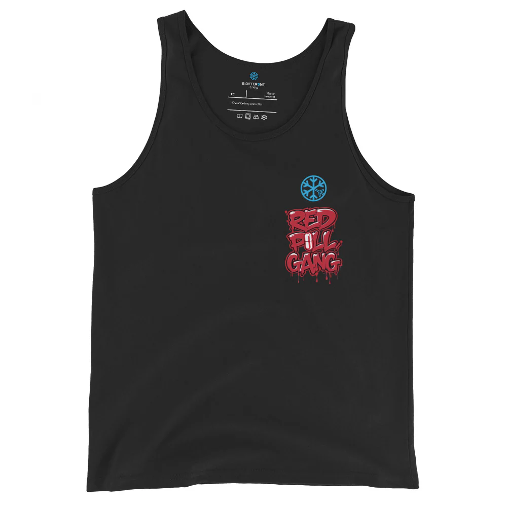 Red Pill Gang Graffiti Tank Top - Image 3