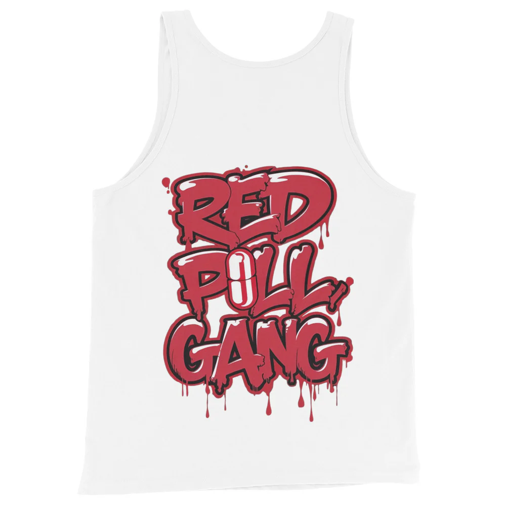 Red Pill Gang Graffiti Tank Top - Image 6