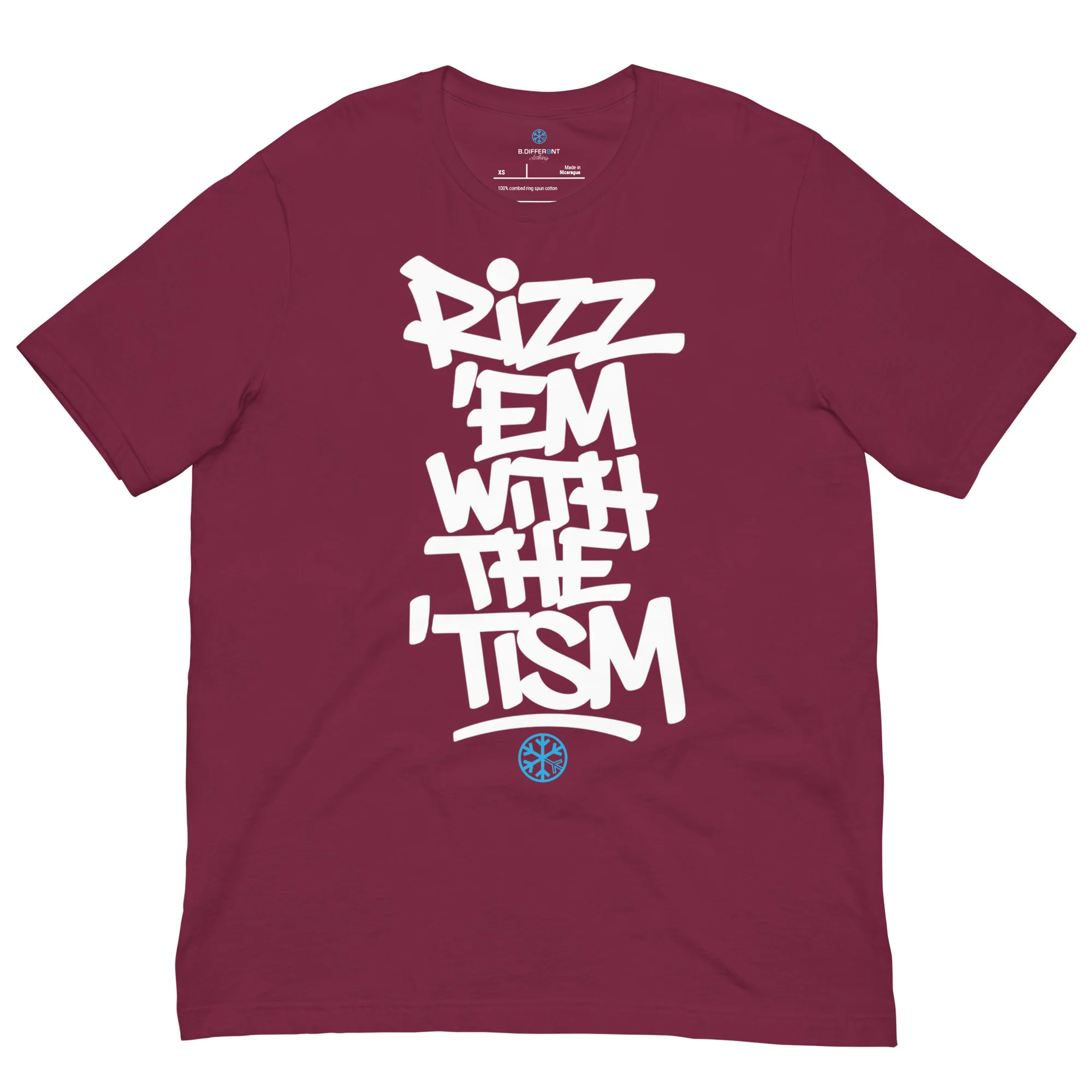 Rizz 'Em With The 'Tism Graffiti Tee - Image 14