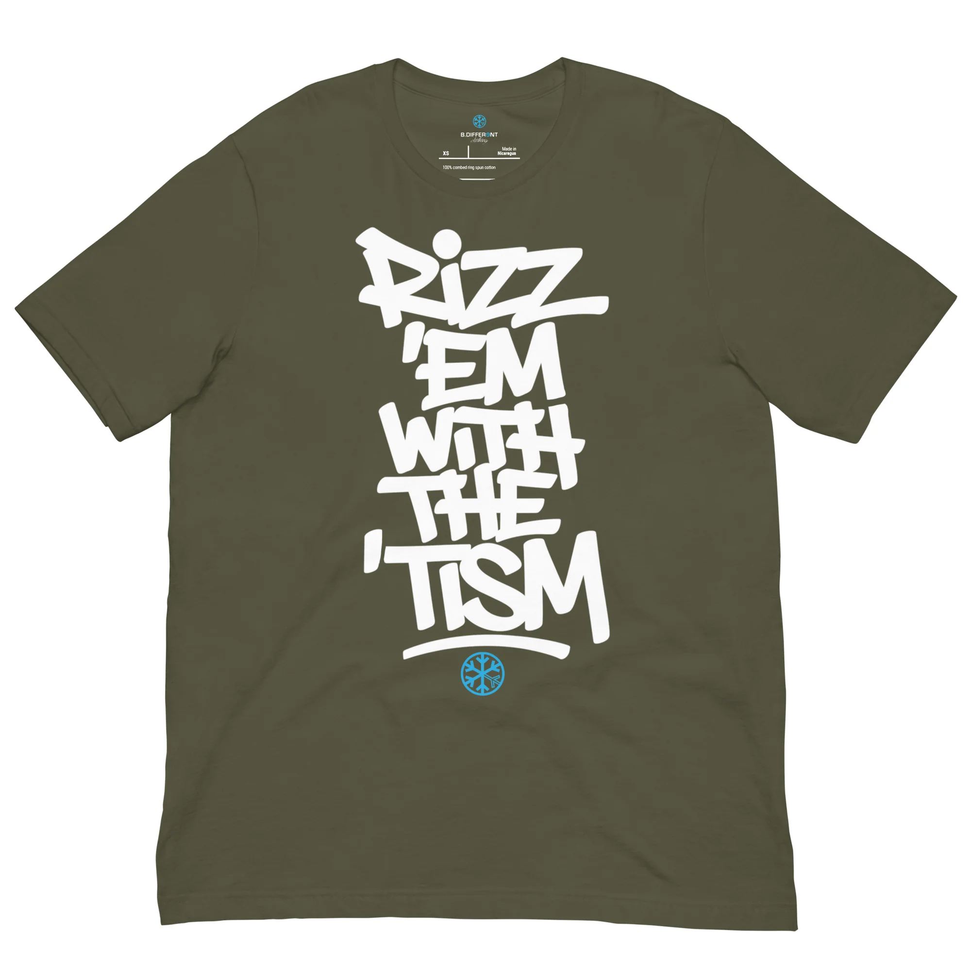 Rizz 'Em With The 'Tism Graffiti Tee - Image 20