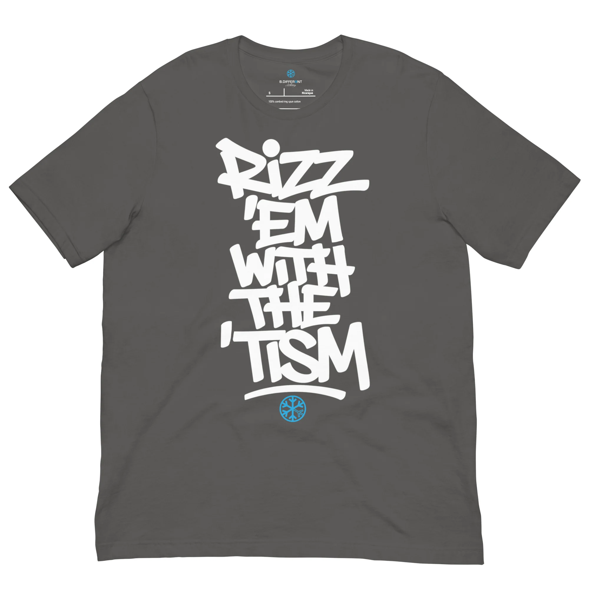 Rizz 'Em With The 'Tism Graffiti Tee - Image 26