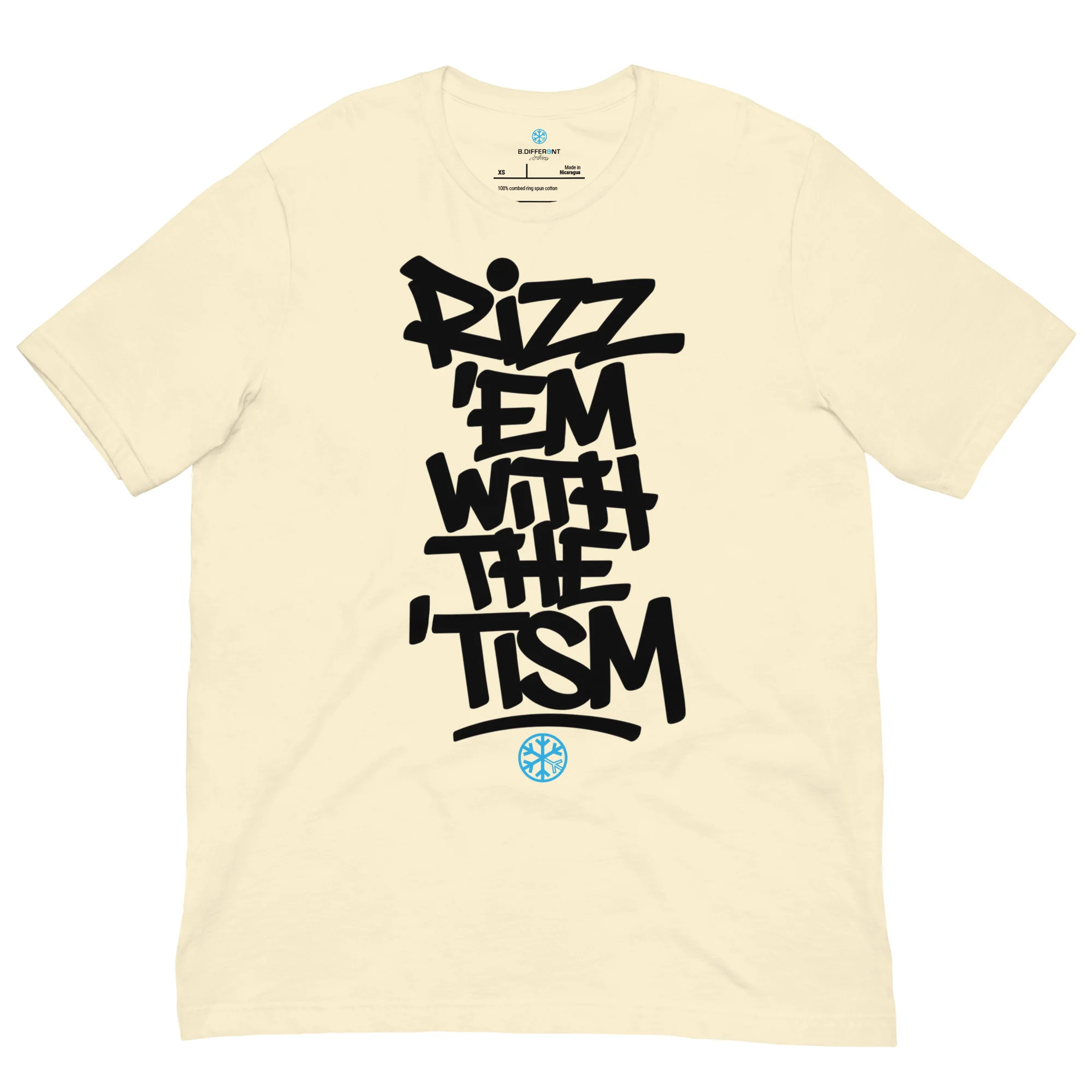 Rizz 'Em With The 'Tism Graffiti Tee - Image 44