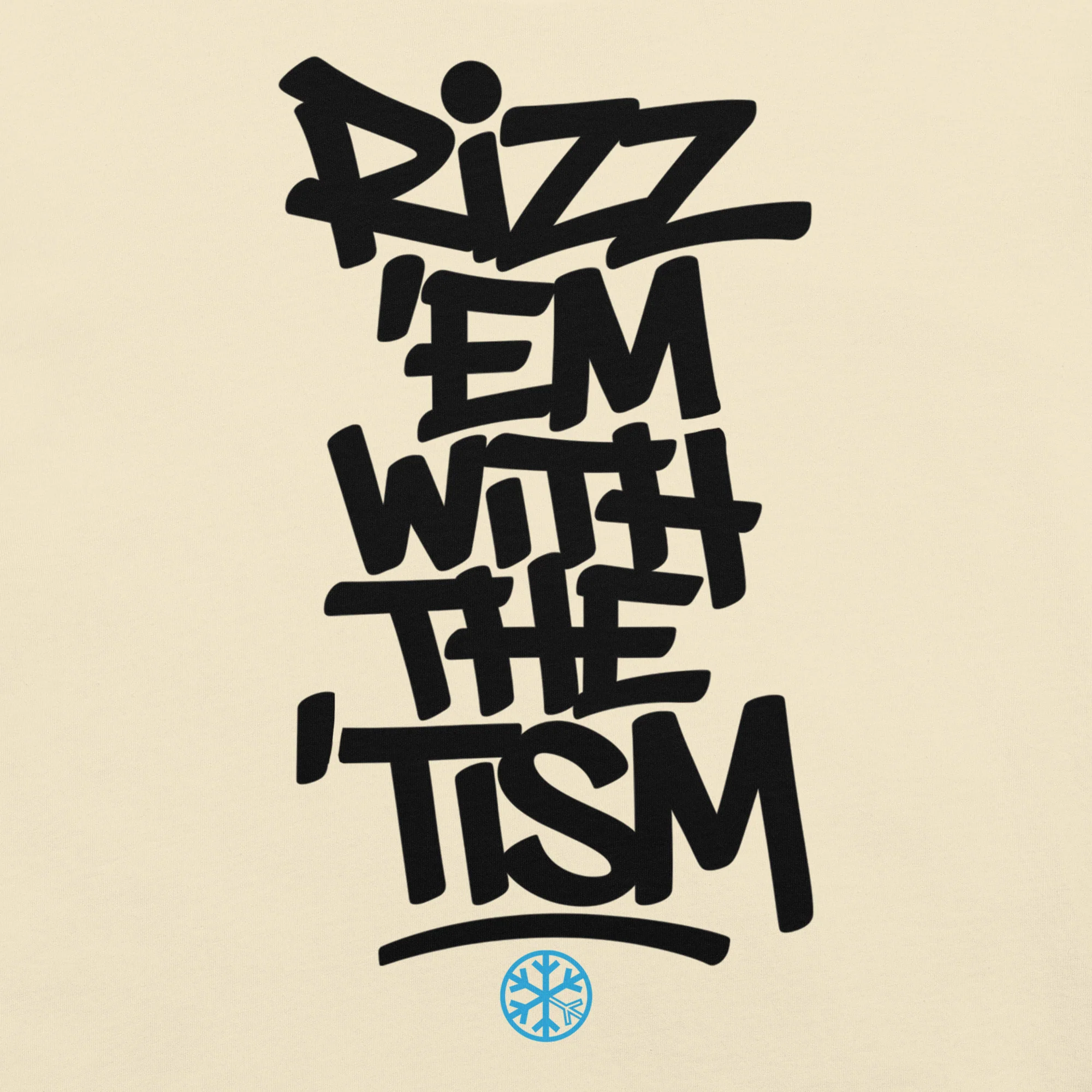 Rizz 'Em With The 'Tism Graffiti Tee - Image 45